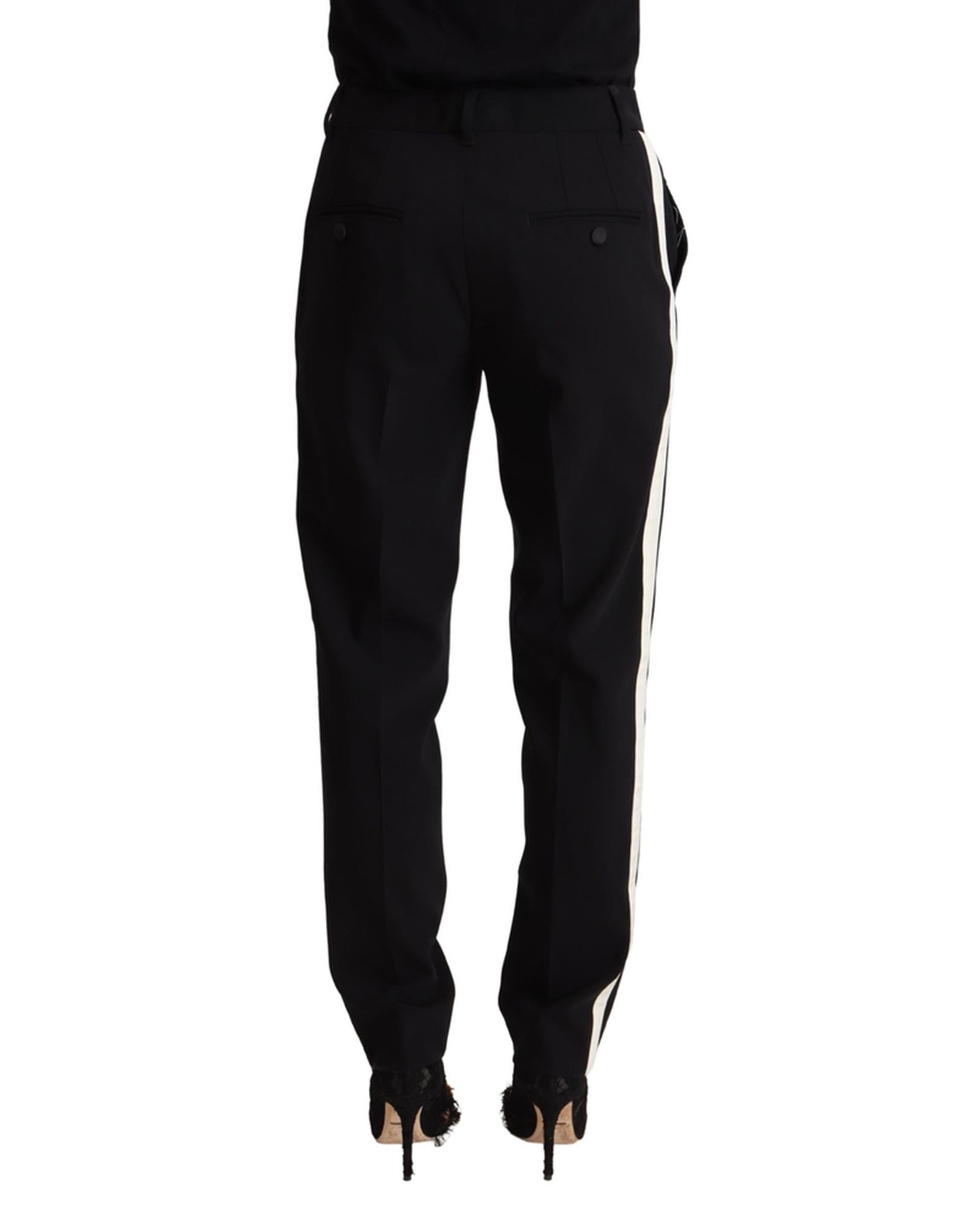 Dolce & Gabbana  Classic Straight Leg Trousers in Black