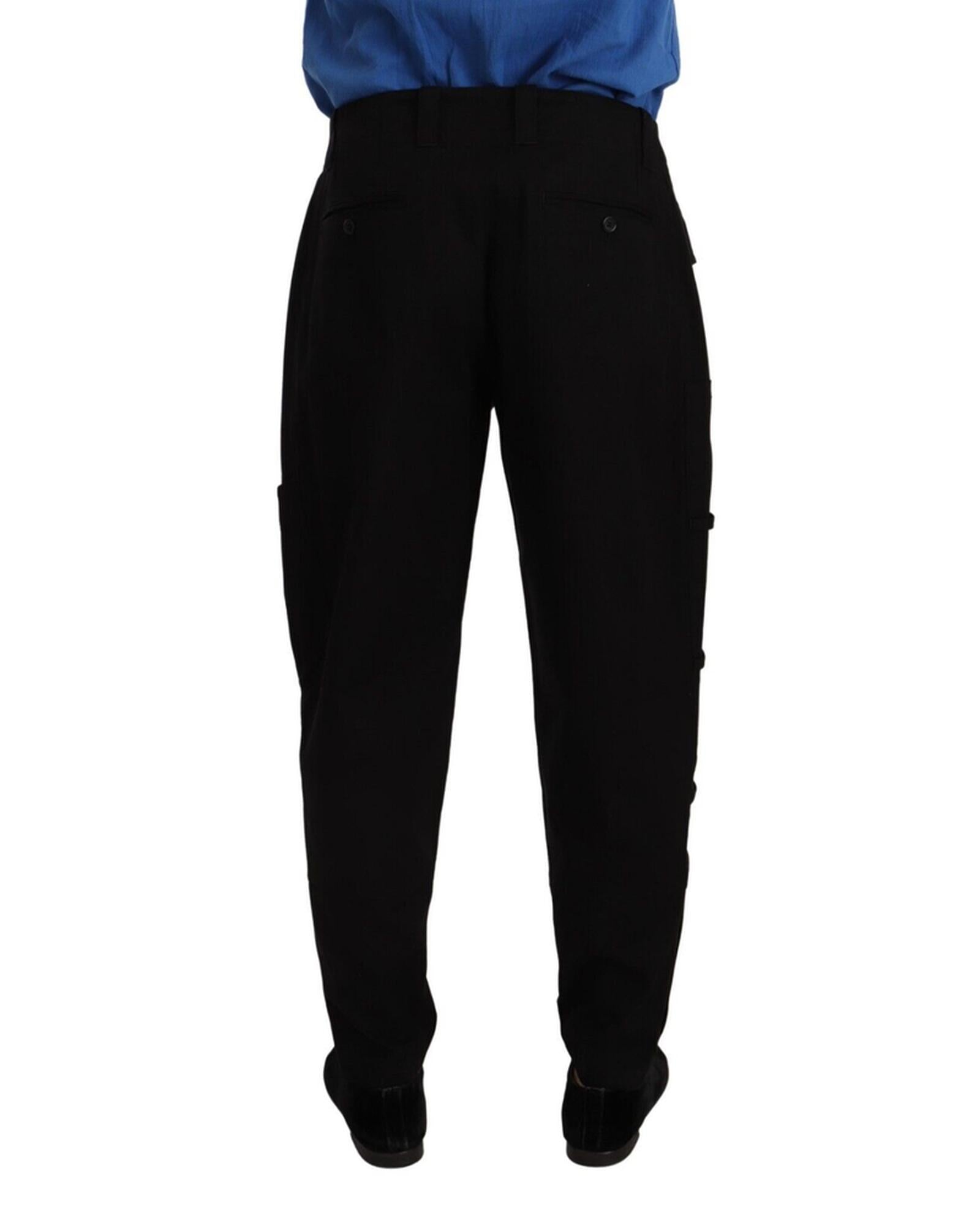 Dolce & Gabbana  Men's Black Cargo Trousers