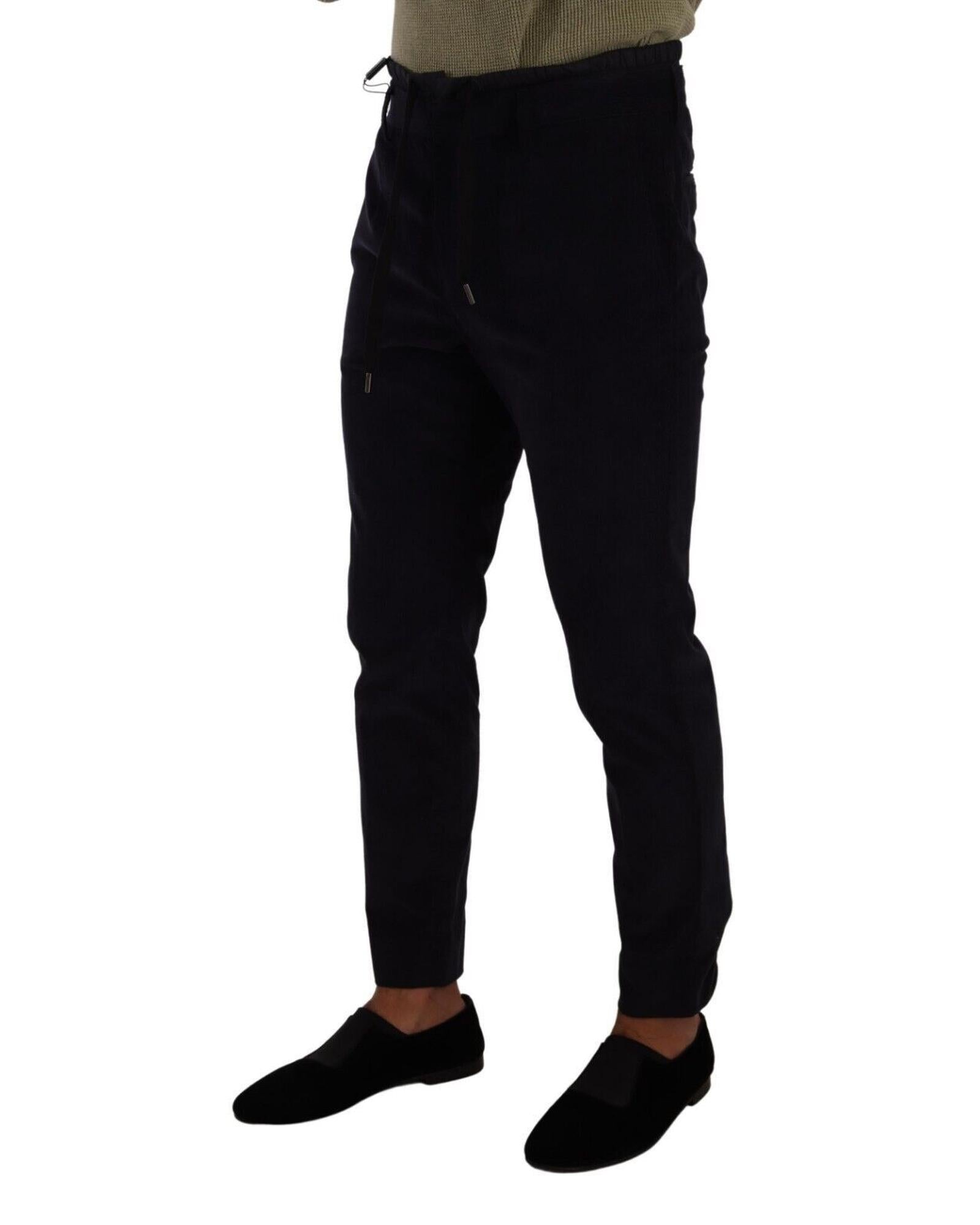 Dolce & Gabbana  Mens Corduroy Trousers Black