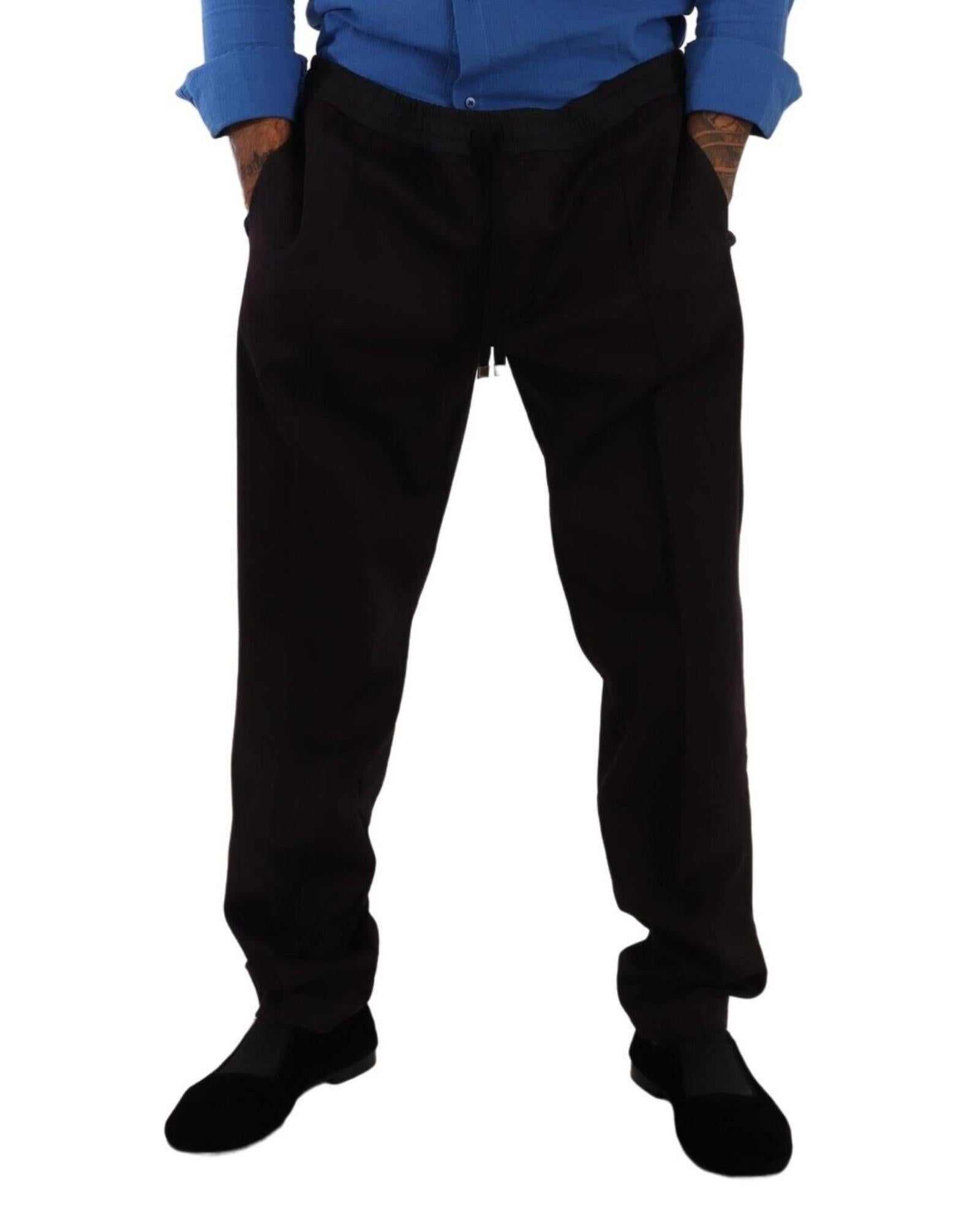 Dolce & Gabbana  Mens Black Track Pants