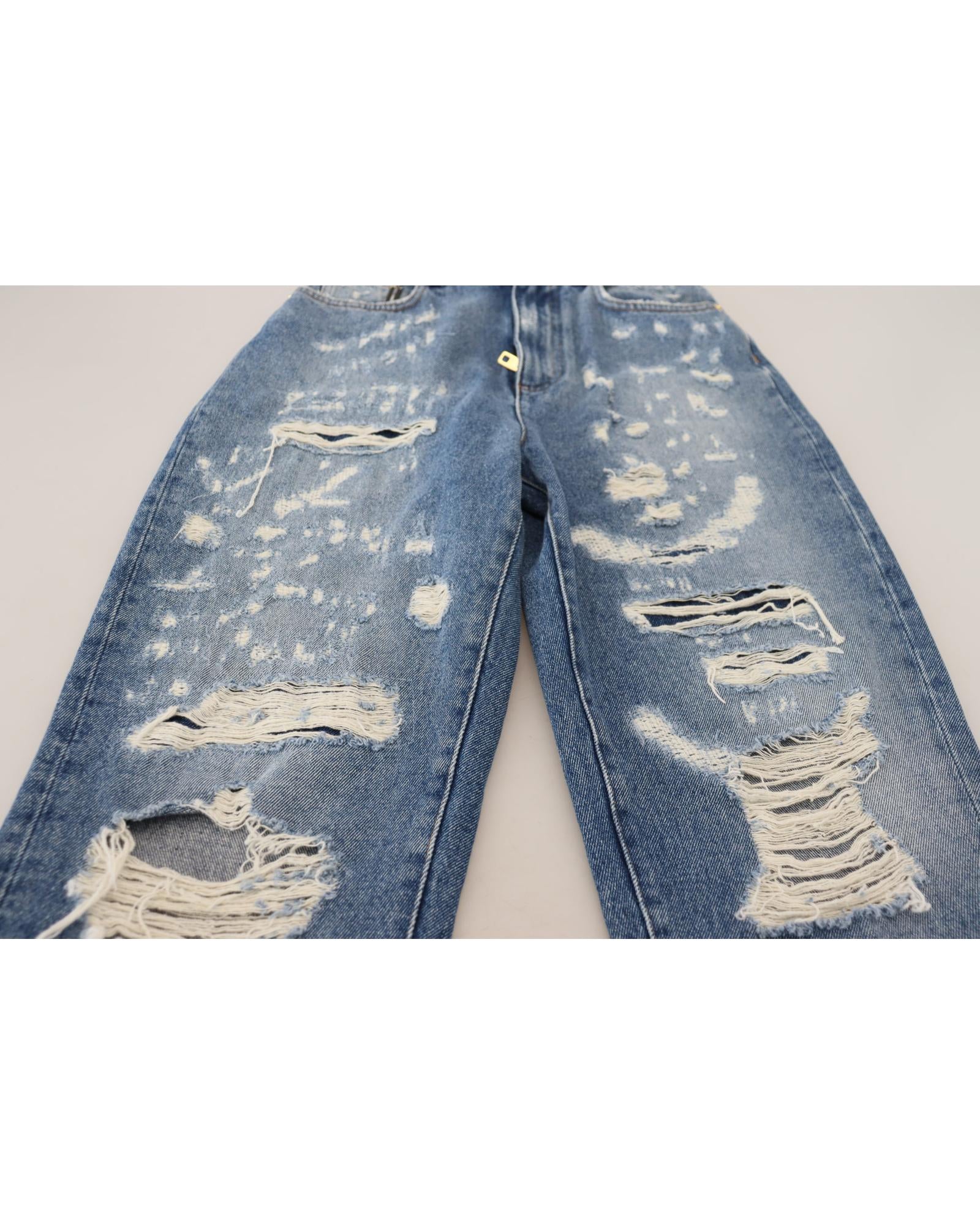 Dolce & Gabbana Washed  Tattered Denim Jeans20