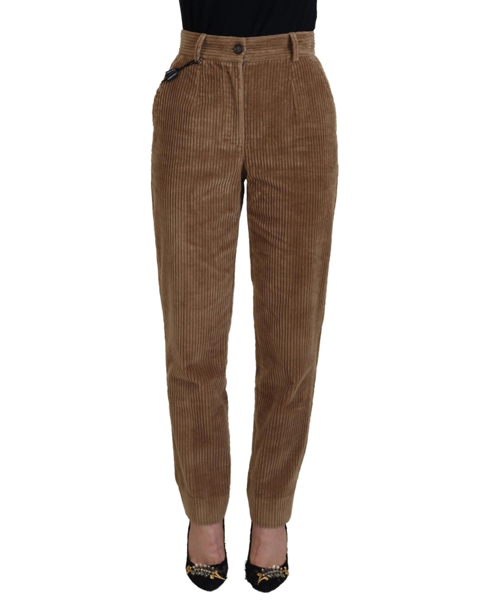 Dolce & Gabbana  Women's Brown Corduroy Pants