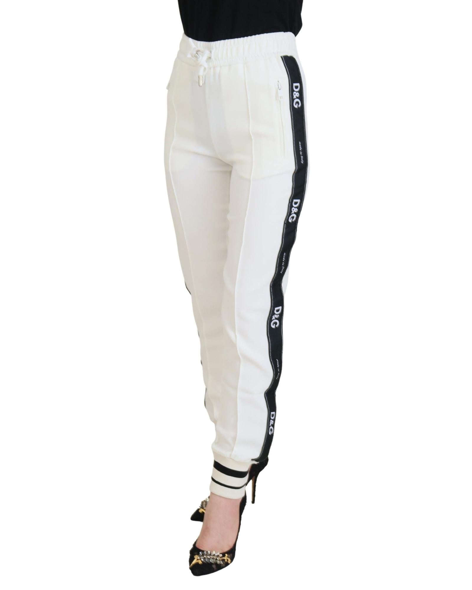 Dolce & Gabbana  DG Sweatpants White Side Tape