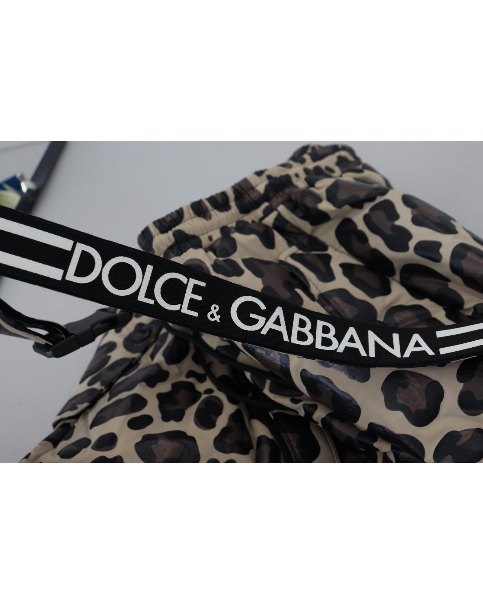 Dolce & Gabbana Leopard Print Snow Pants