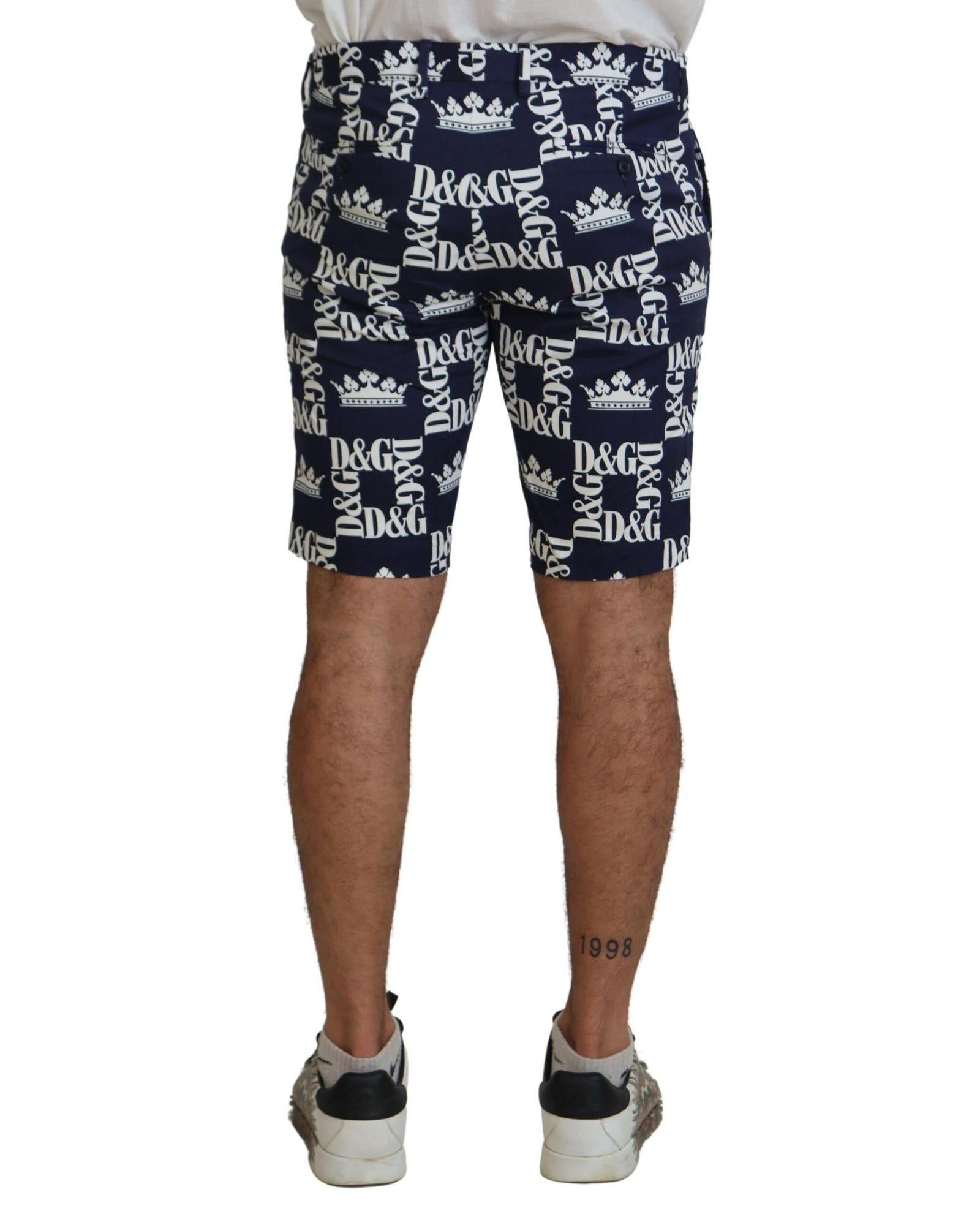 Dolce & Gabbana  Men's Crown Logo Print Shorts