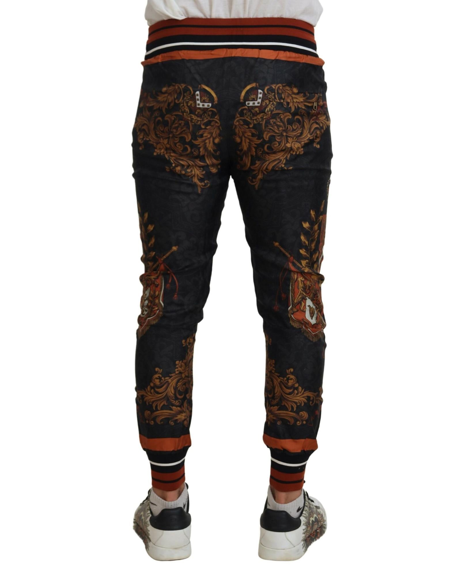 Dolce & Gabbana  Men's Baroque Print Jogger Pants