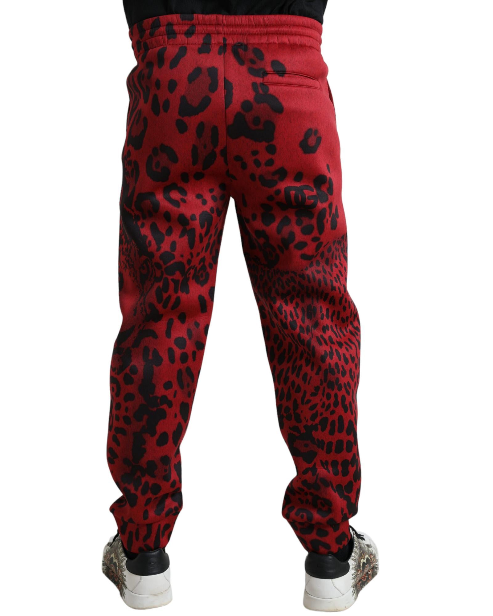 Dolce & Gabbana  Men's Leopard Print Jogger Pants