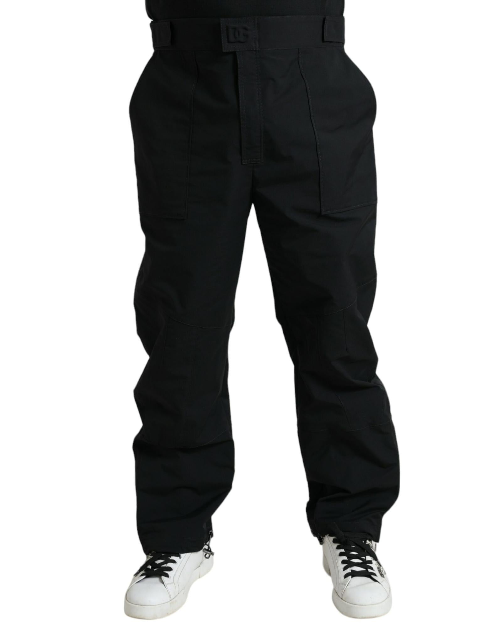 Dolce & Gabbana  Mens Black Cargo Pants