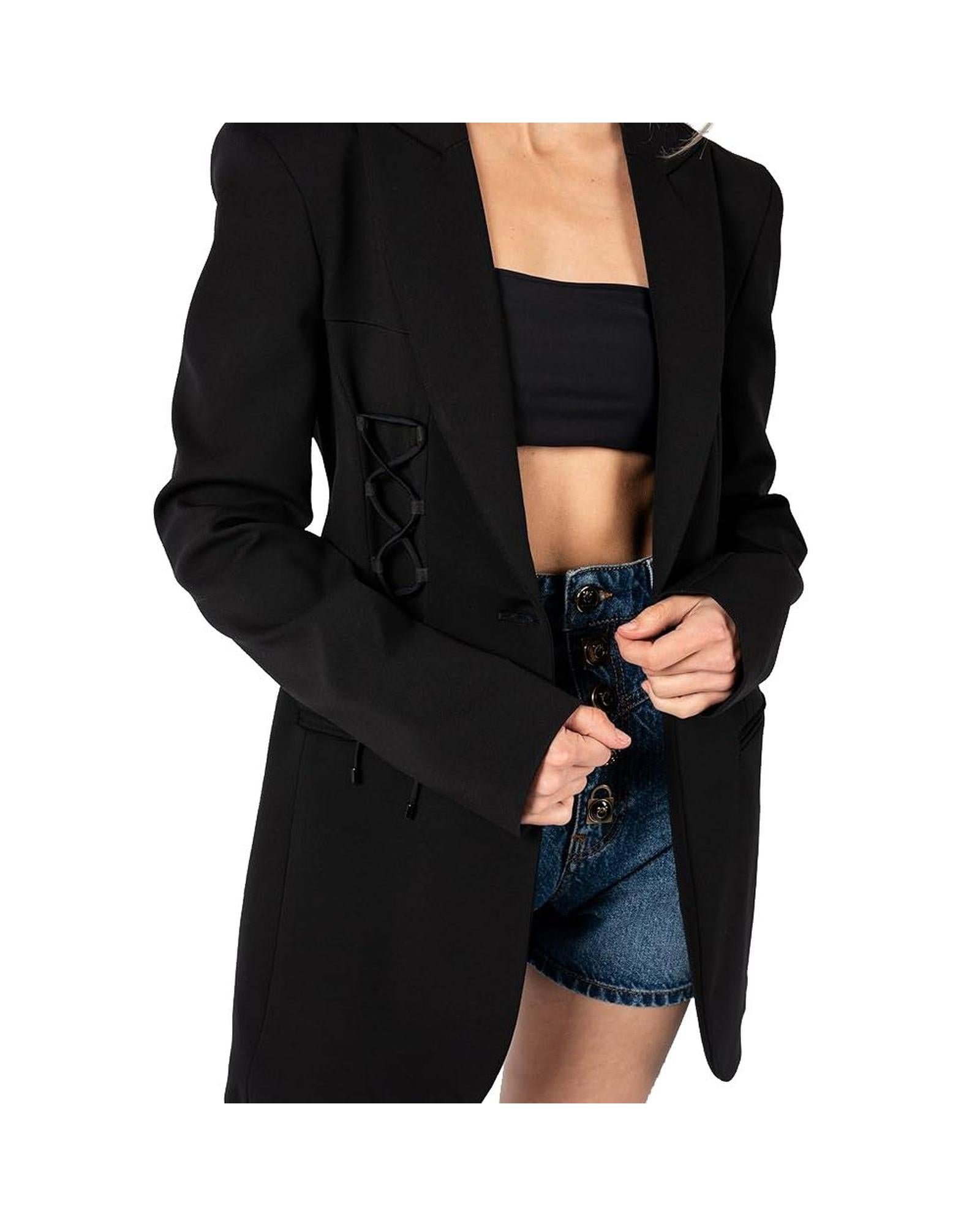 PINKO  Lace Up Blazer Black