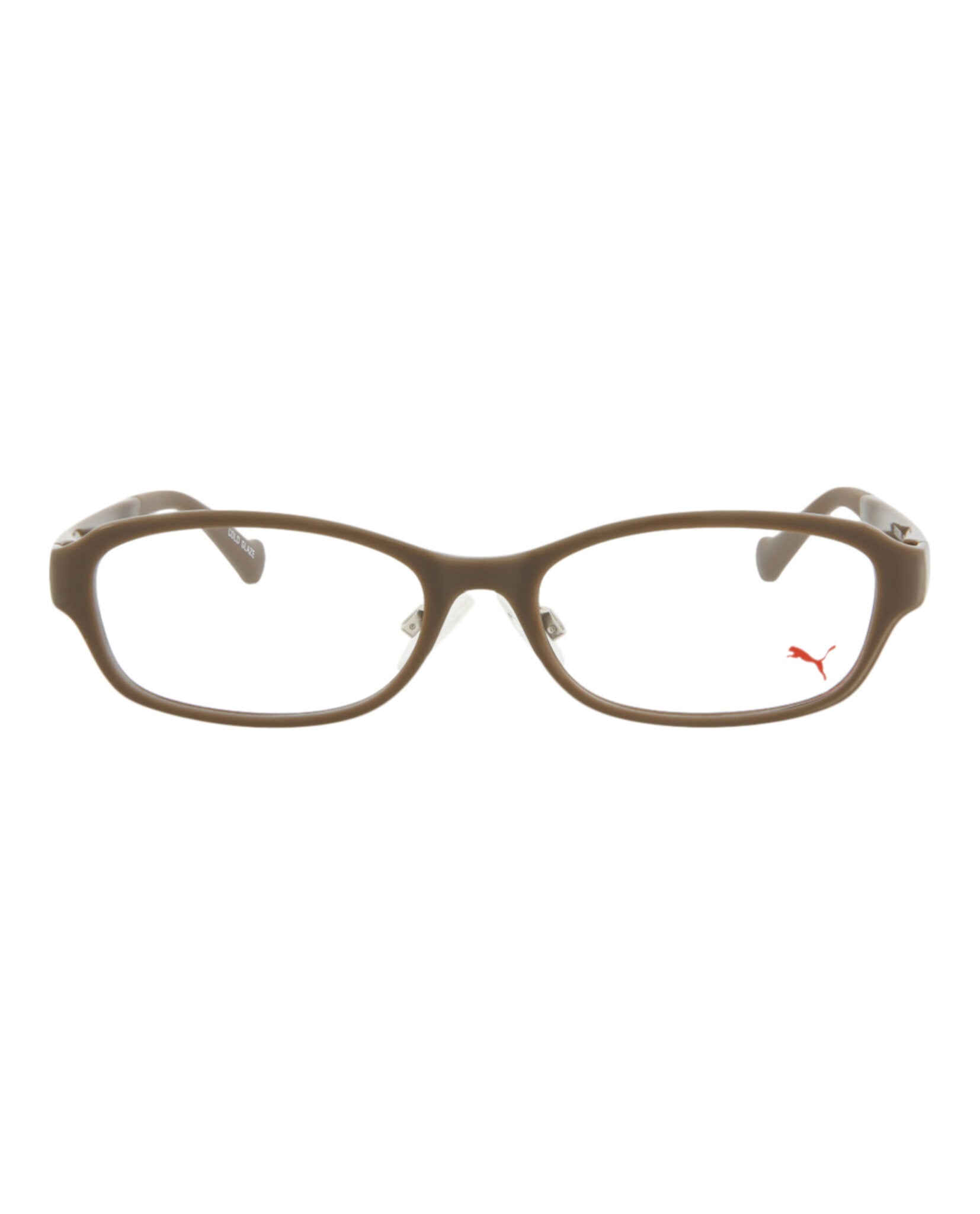 Puma Kids Unisex Round/Oval Brown Brown Transparent Fashion Designer Eyewear