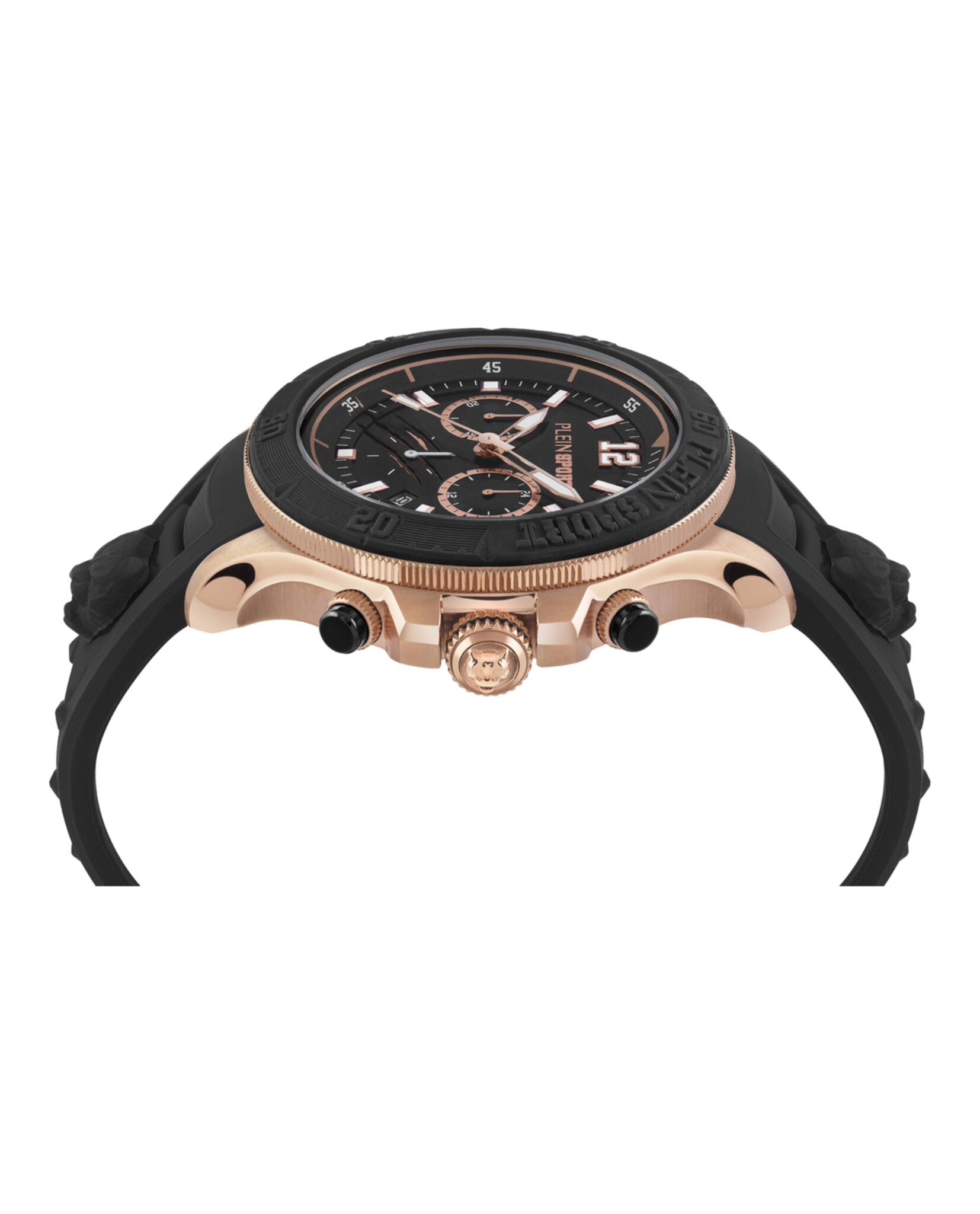 Plein Sport Mens  Rosegold 47mm Strap Fashion Watch