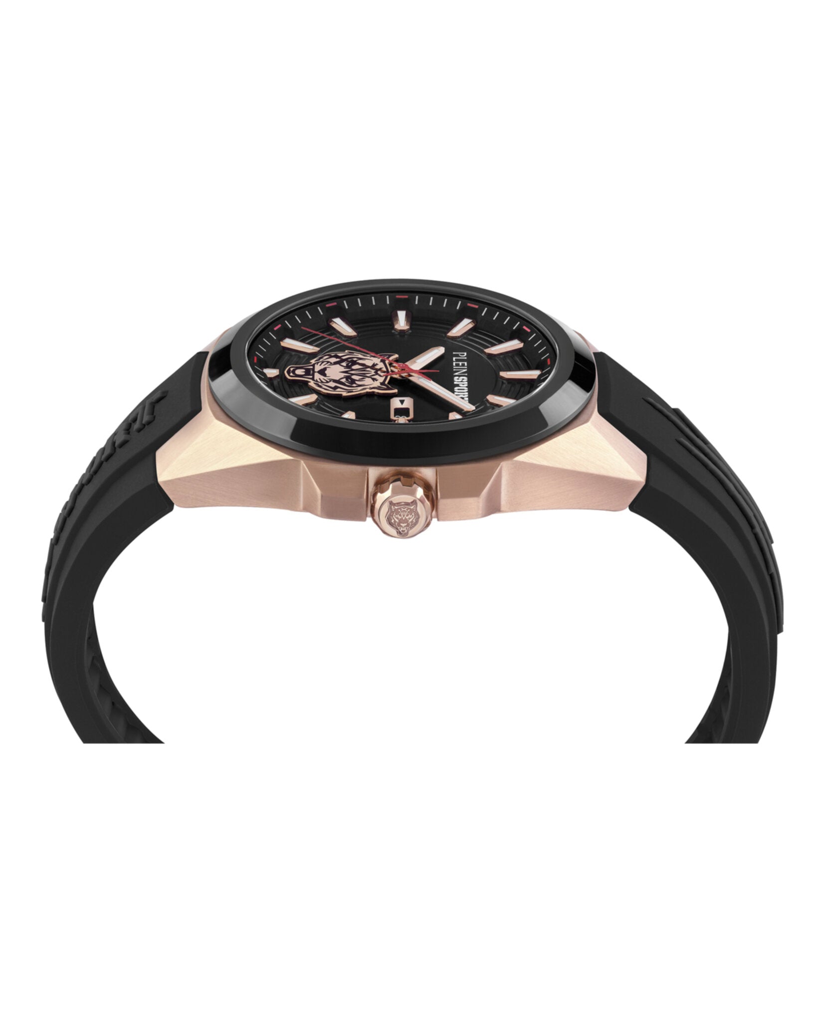 Plein Sport Mens  Rosegold 47mm Strap Fashion Watch