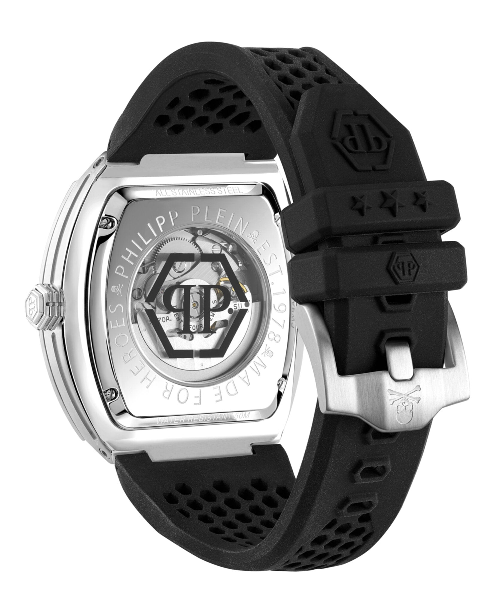 Philipp Plein Mens The $keleton Stainless Steel 44mm Strap Fashion Watch