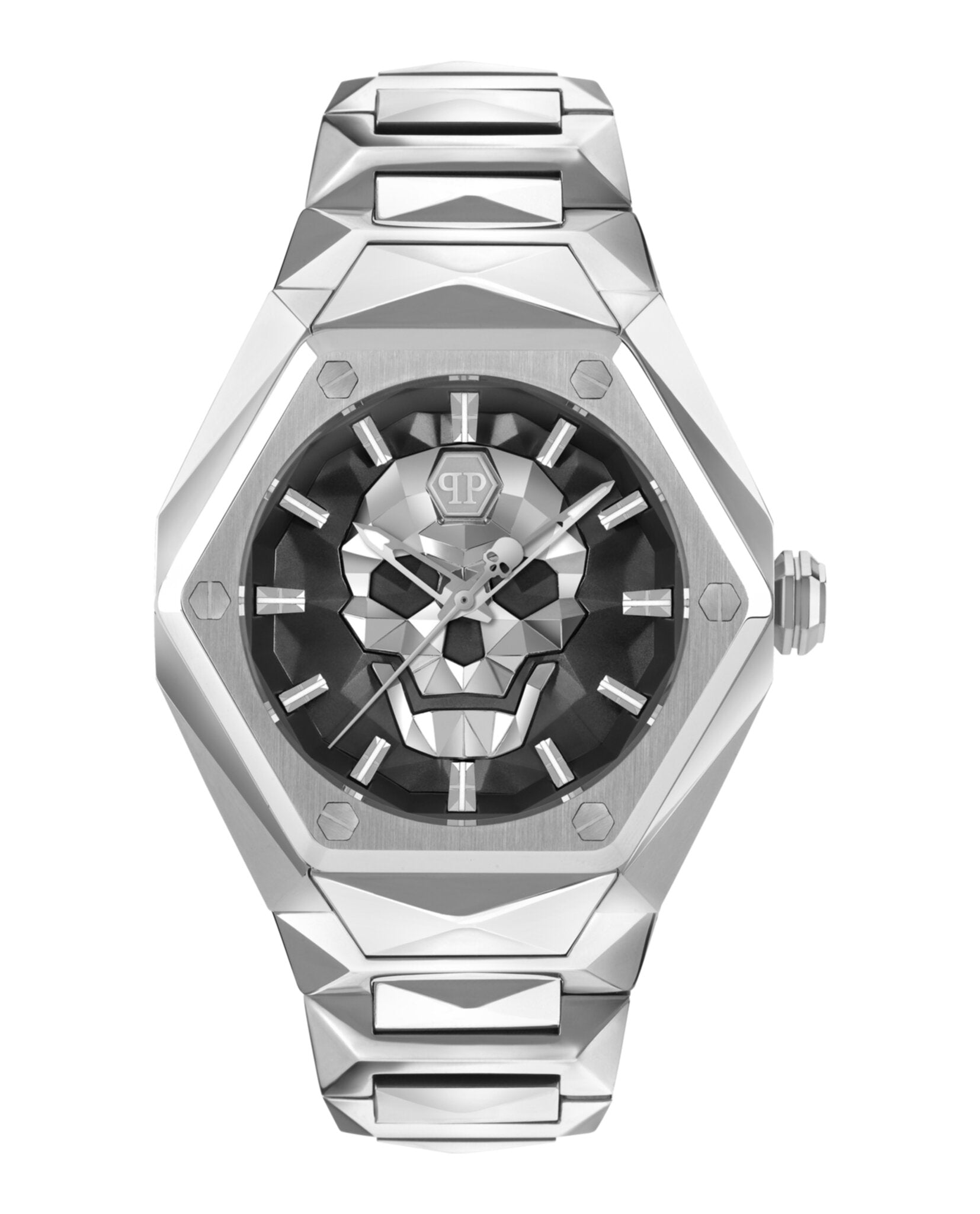 Philipp Plein Mens  Stainless Steel 45mm Bracelet Fashion Watch