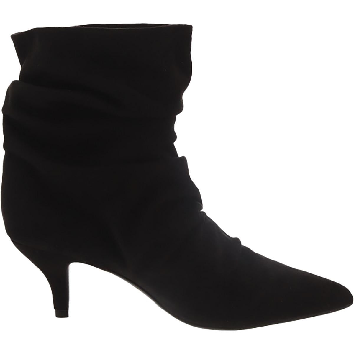 Womens Pointed toe Kitten heel Ankle Boots