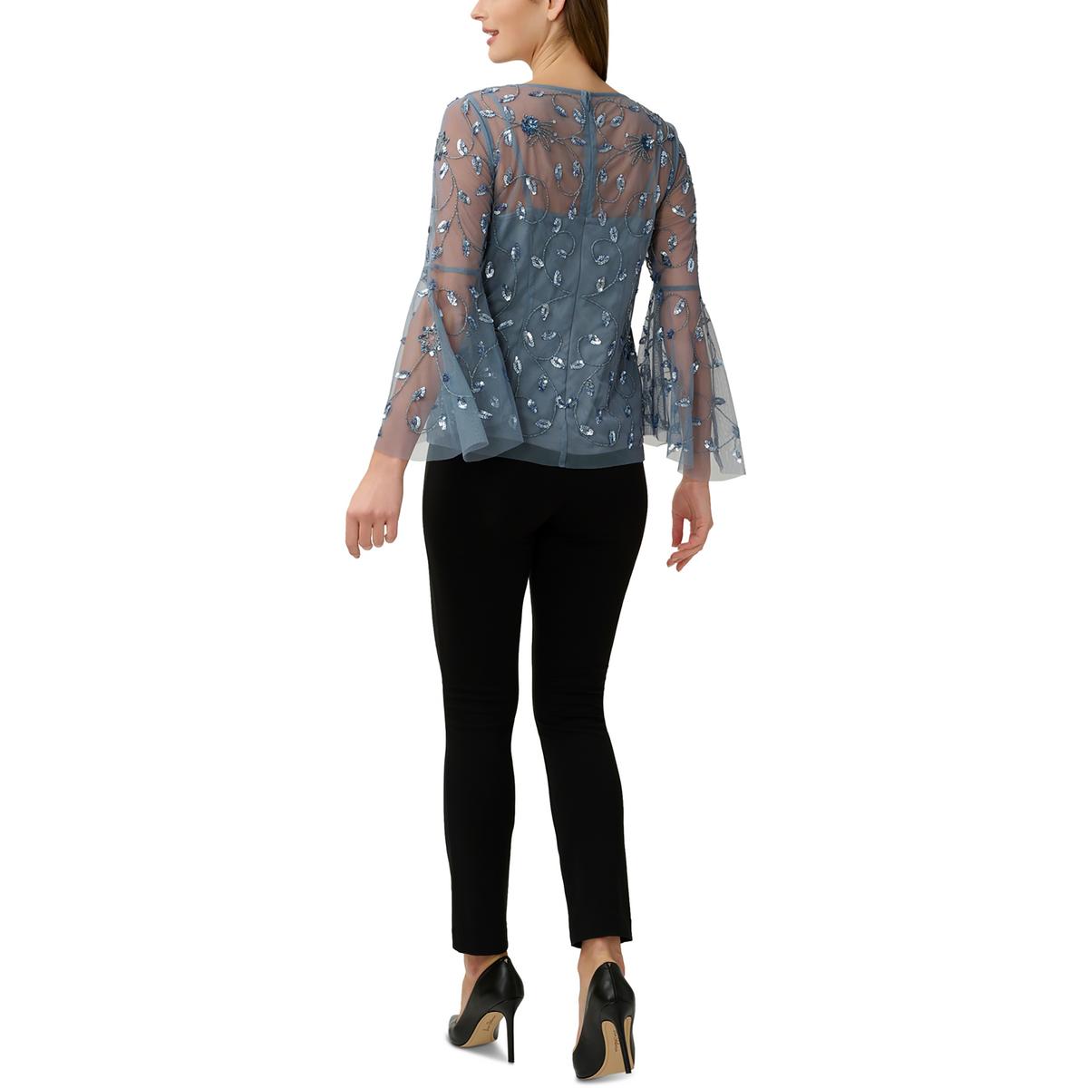 Womens Mesh Embellished Blouse2