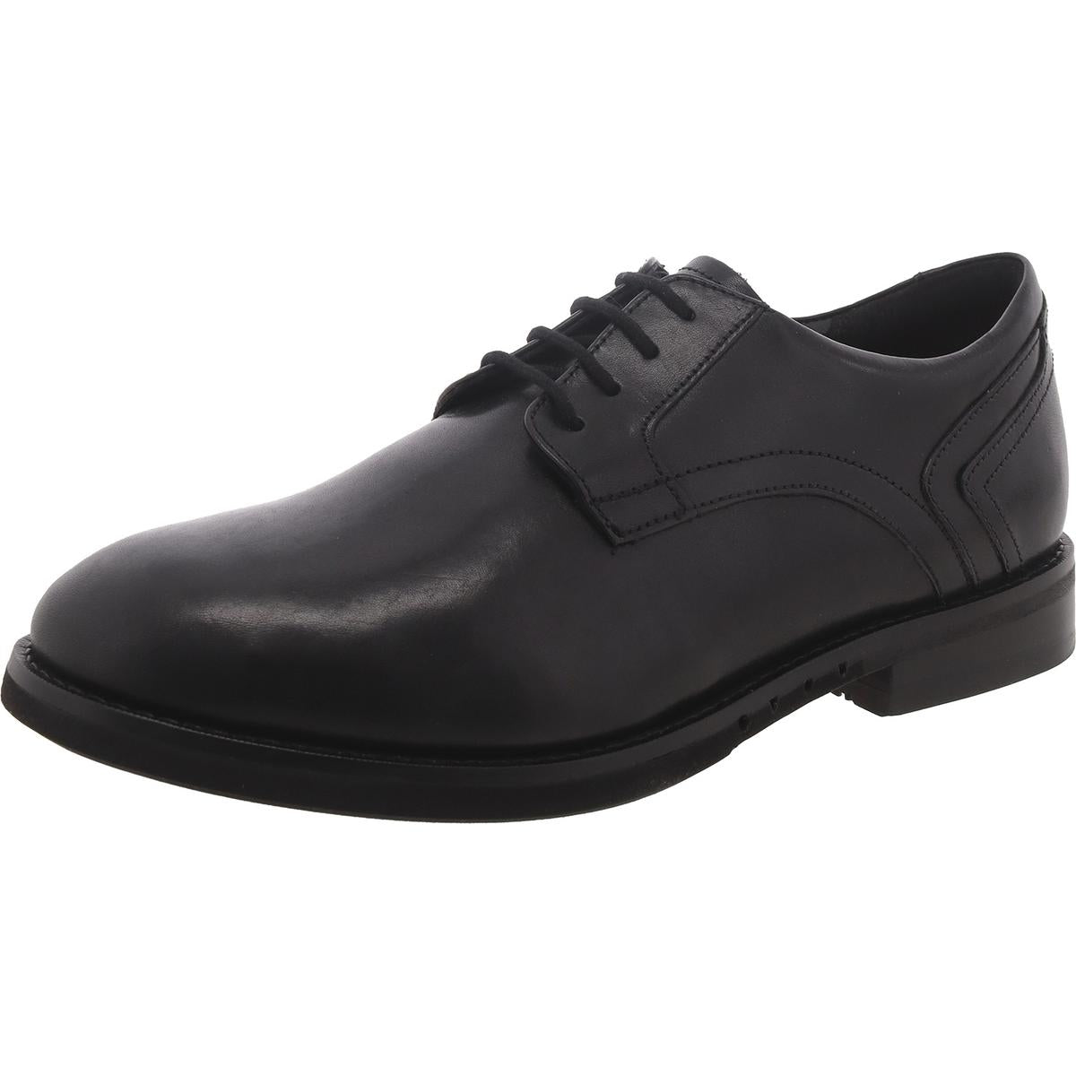 Un Hugh Lace Mens Leather Lace Up Derby Shoes