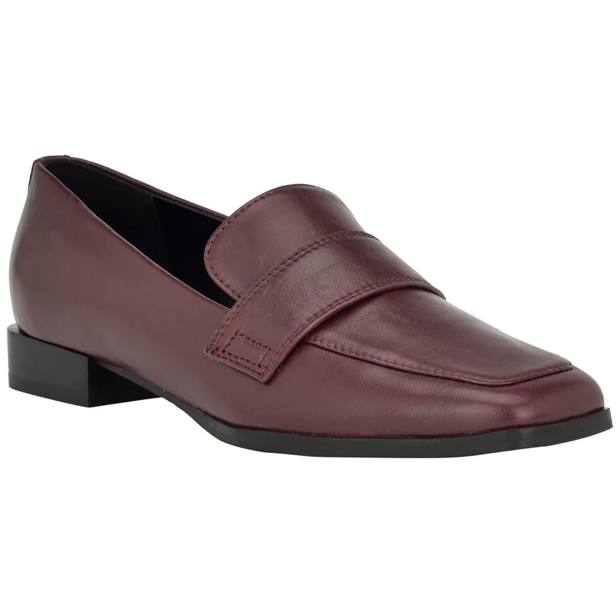 TADYN Womens Leather Sqa Loafers