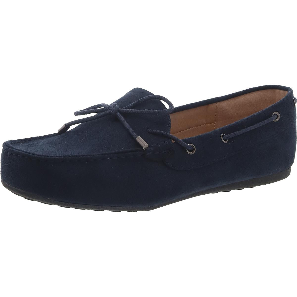 Womens Faux Suede Loafers