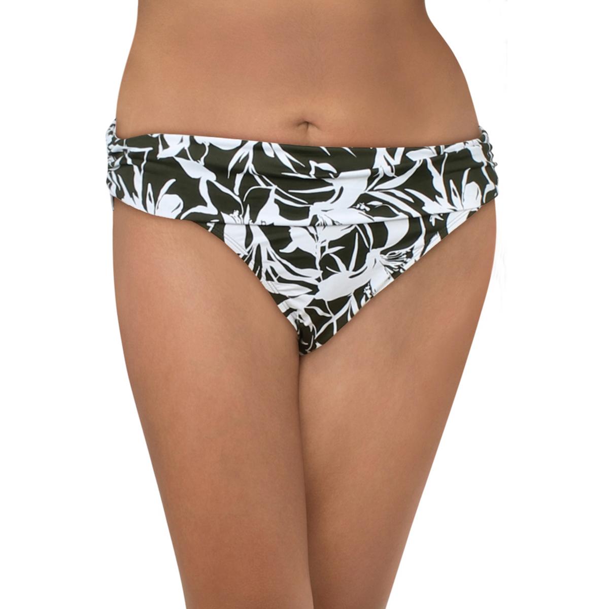 Womens Floral Print Nylon Swim Bottom Separates