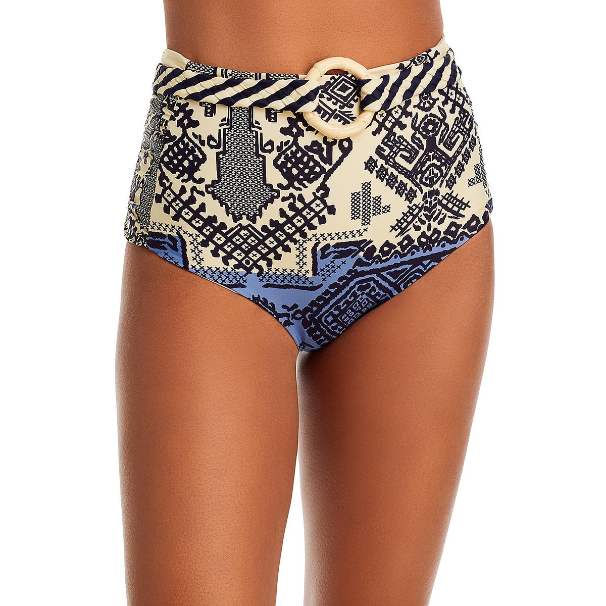 Womens High Waist Printed Swim Bottom Separates