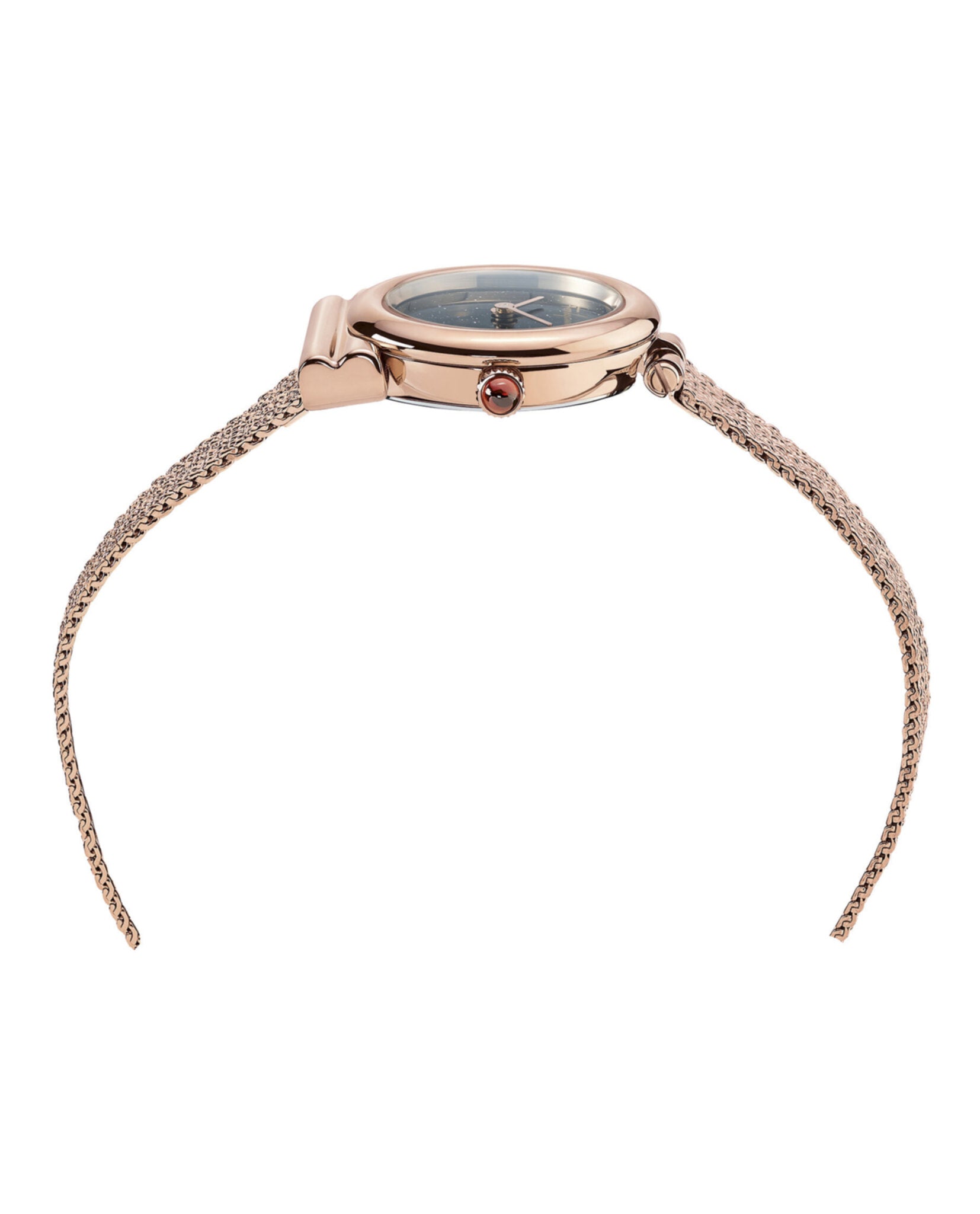 Ferragamo Womens Gancini Rose Gold 22mm Bracelet Fashion Watch