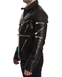 Dolce & Gabbana Lambskin Leather Zipper Jacket10