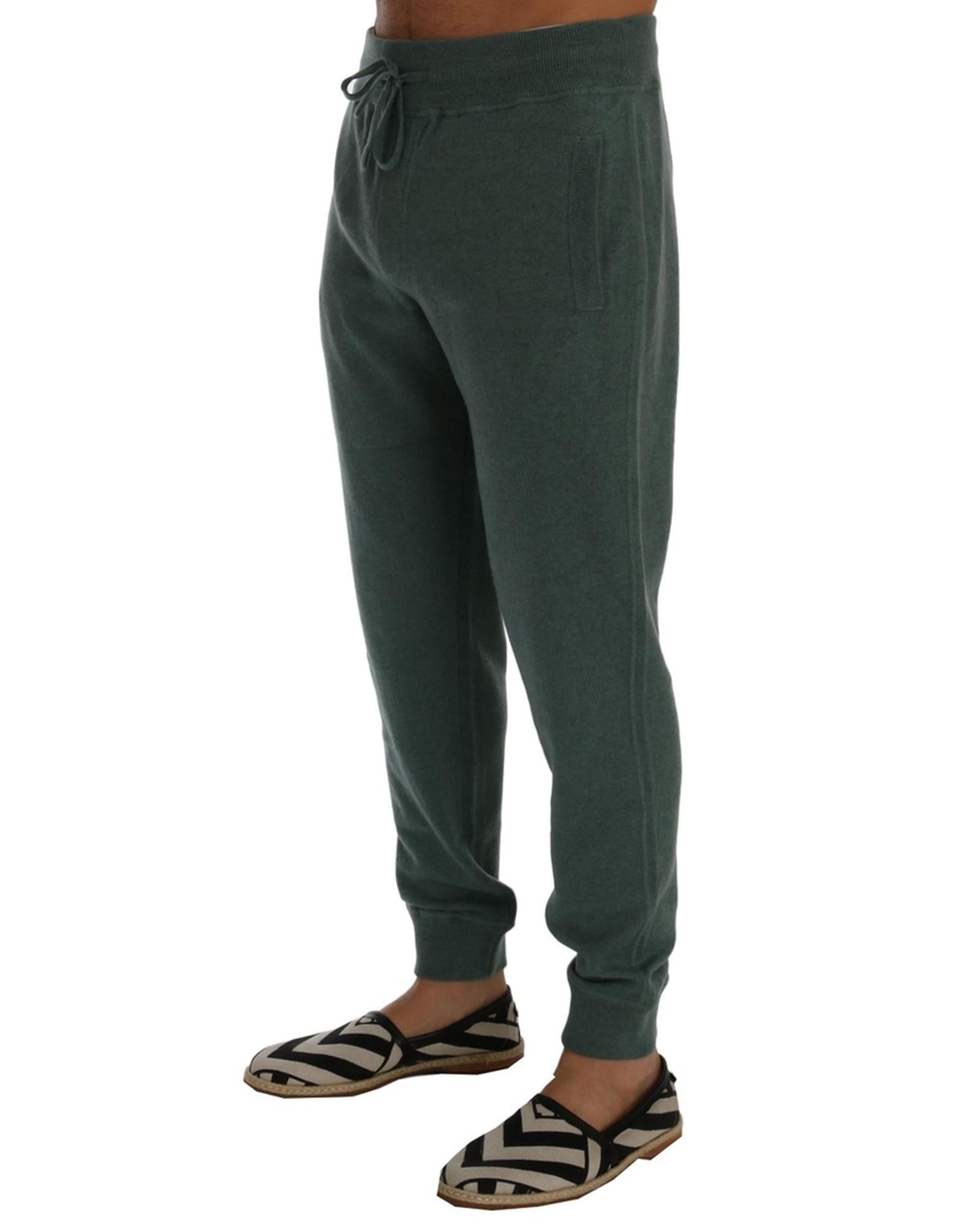 Dolce & Gabbana  Men's Green Cotton Sweatpants