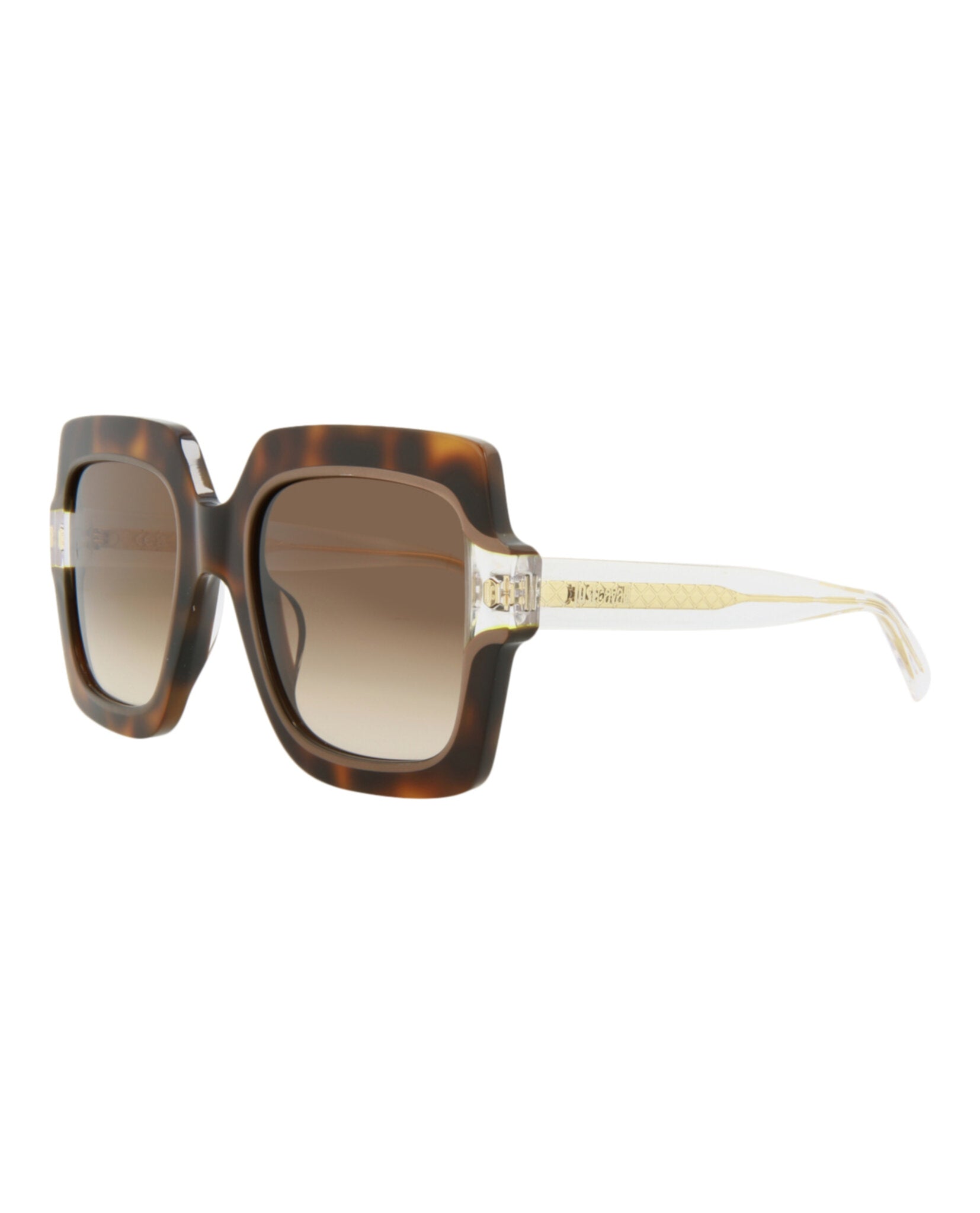 Just Cavalli Womens Square/Rectangle Havana Brown Fashion Designer Eyewear