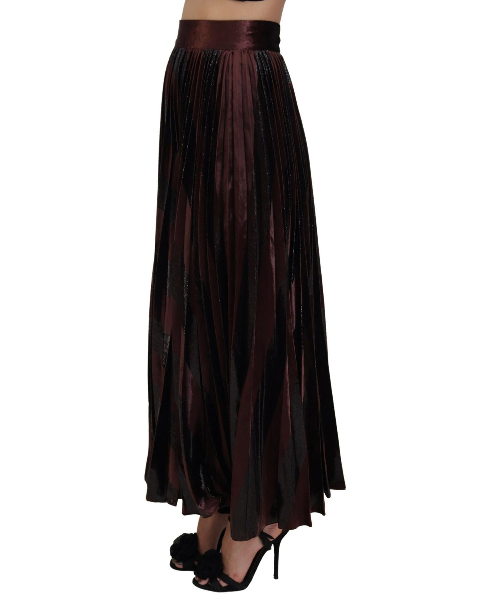 Dolce & Gabbana  Pleated Velvet Skirt