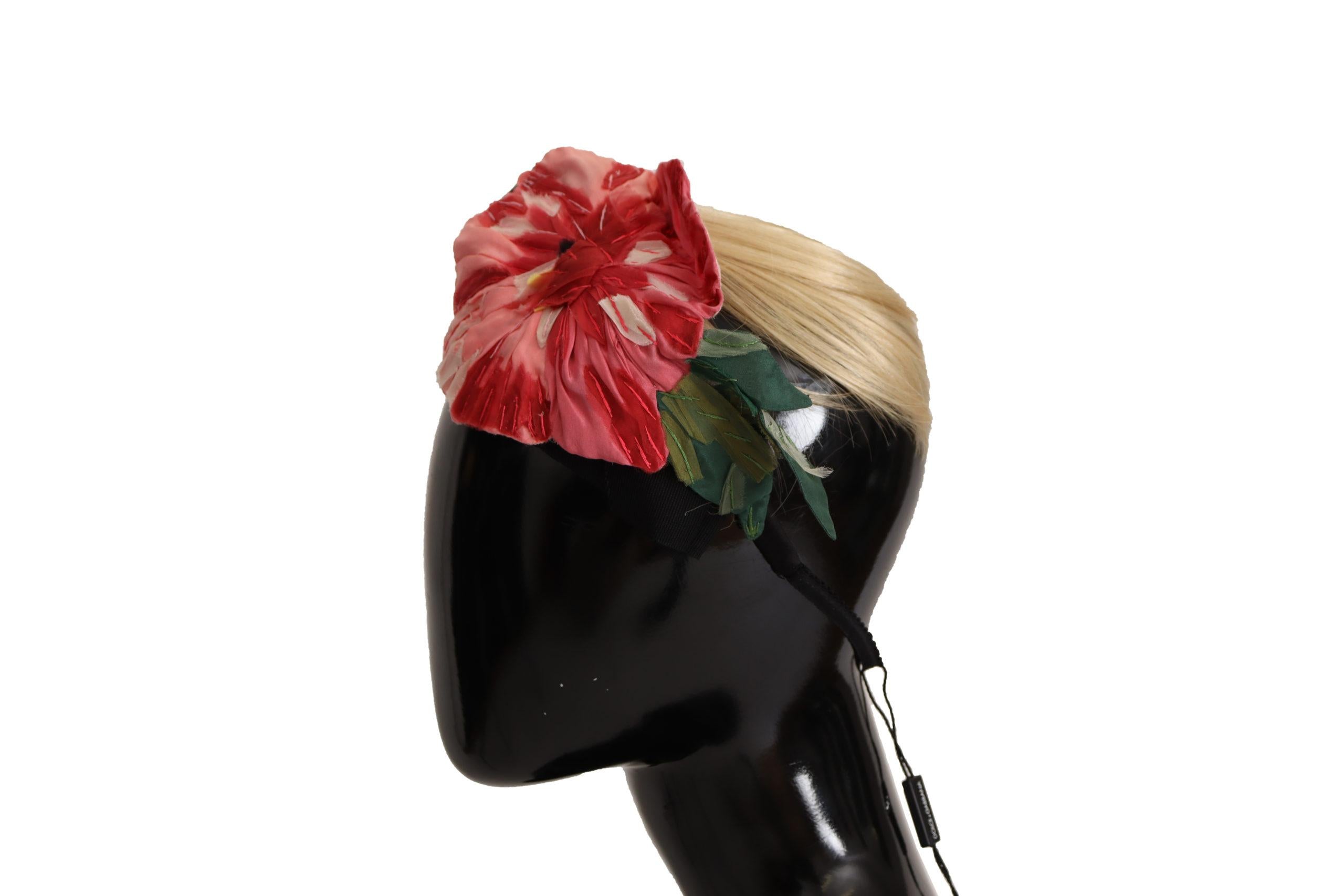 Dolce & Gabbana  Women's Pink Silk Flower Hair Accessory