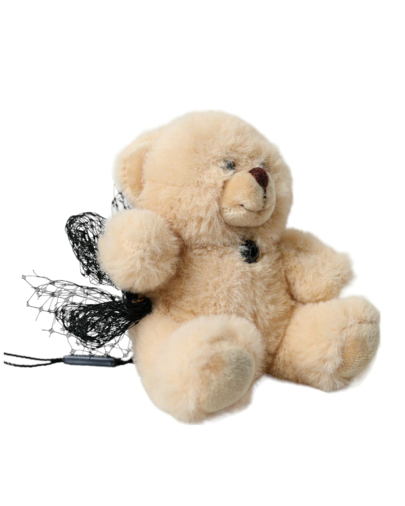 Dolce & Gabbana  Beige Teddy Bear with Rhinestone Button