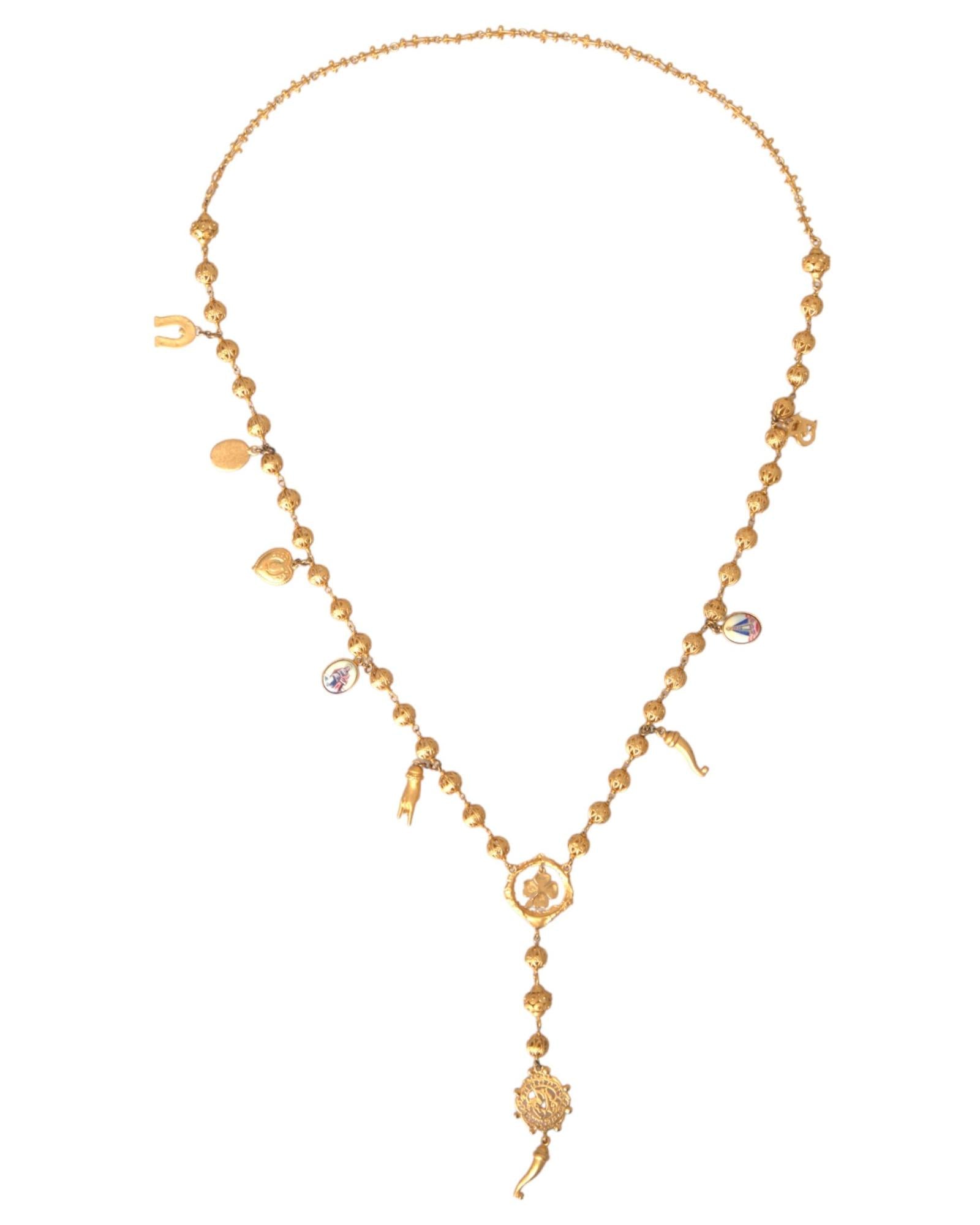 Dolce & Gabbana  Gold-Tone Charms Necklace