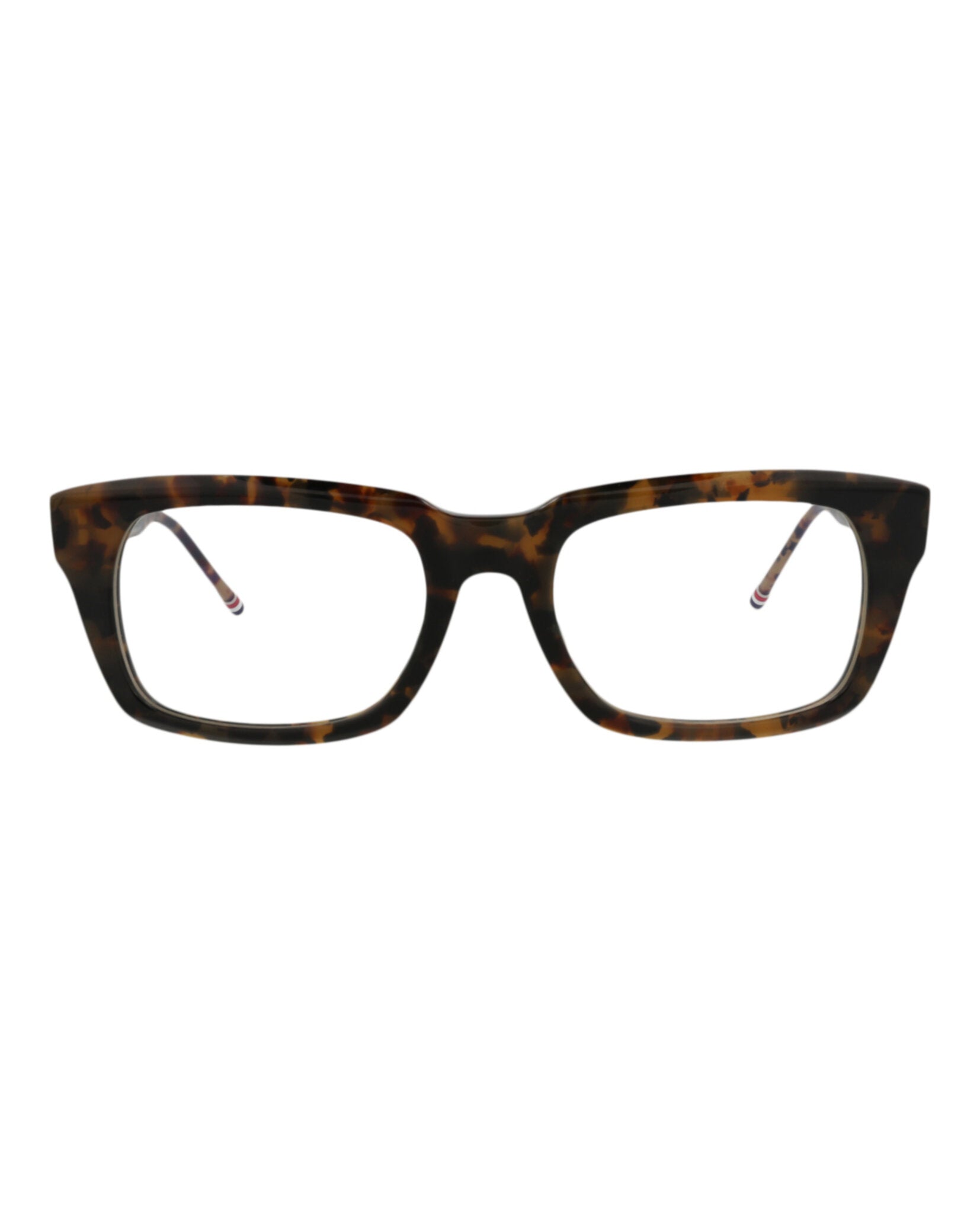 Thom Browne Unisex Square/Rectangle Tortoise Tortoise Transparent Fashion Designer Eyewear