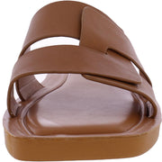 Capri Womens Leather Slip On Slide Sandals