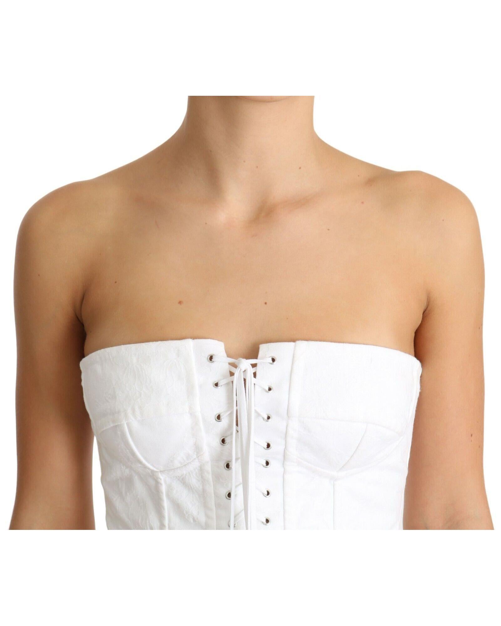 Dolce & Gabbana  Women's White Corset Top