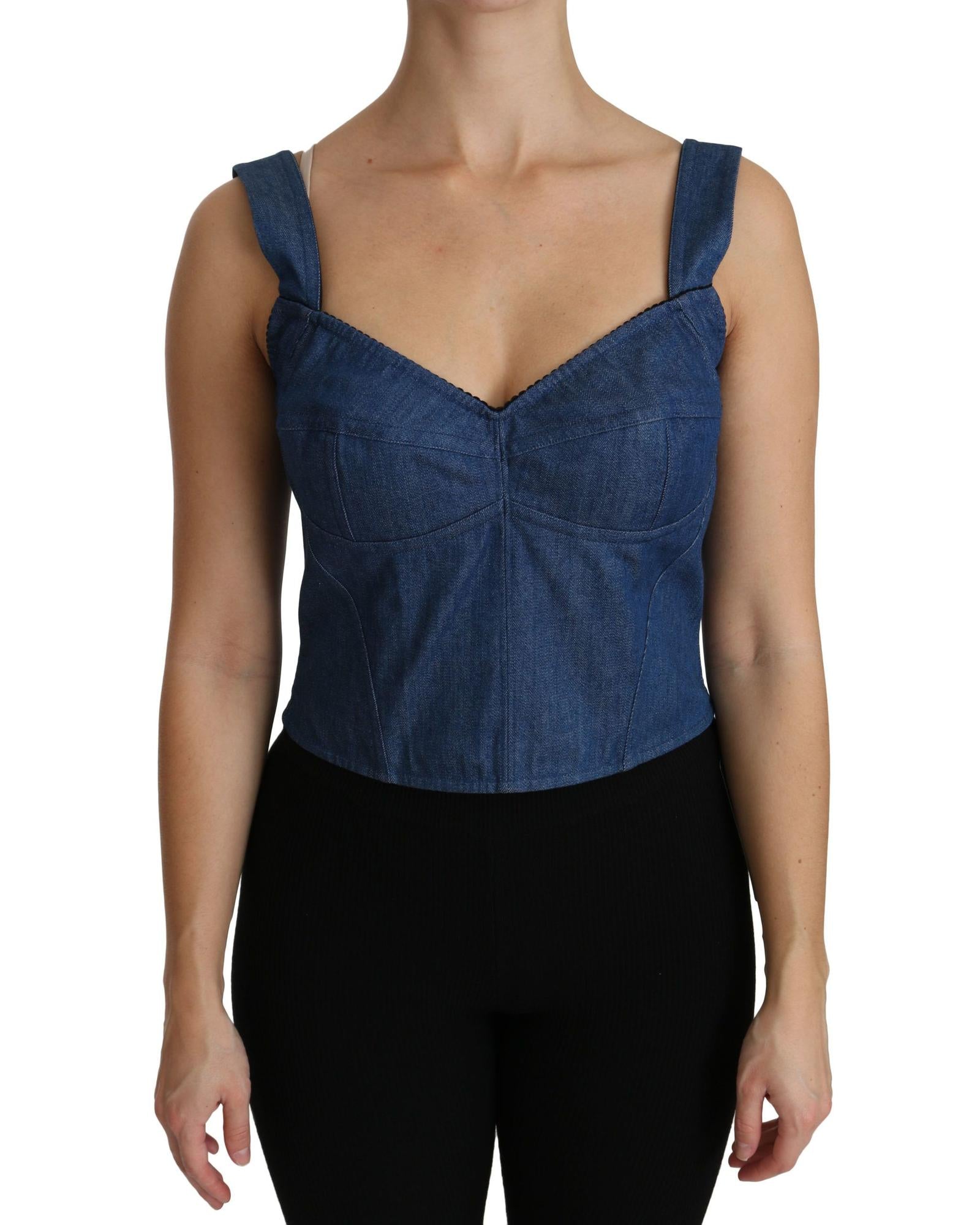 Dolce & Gabbana  Denim Corset Top