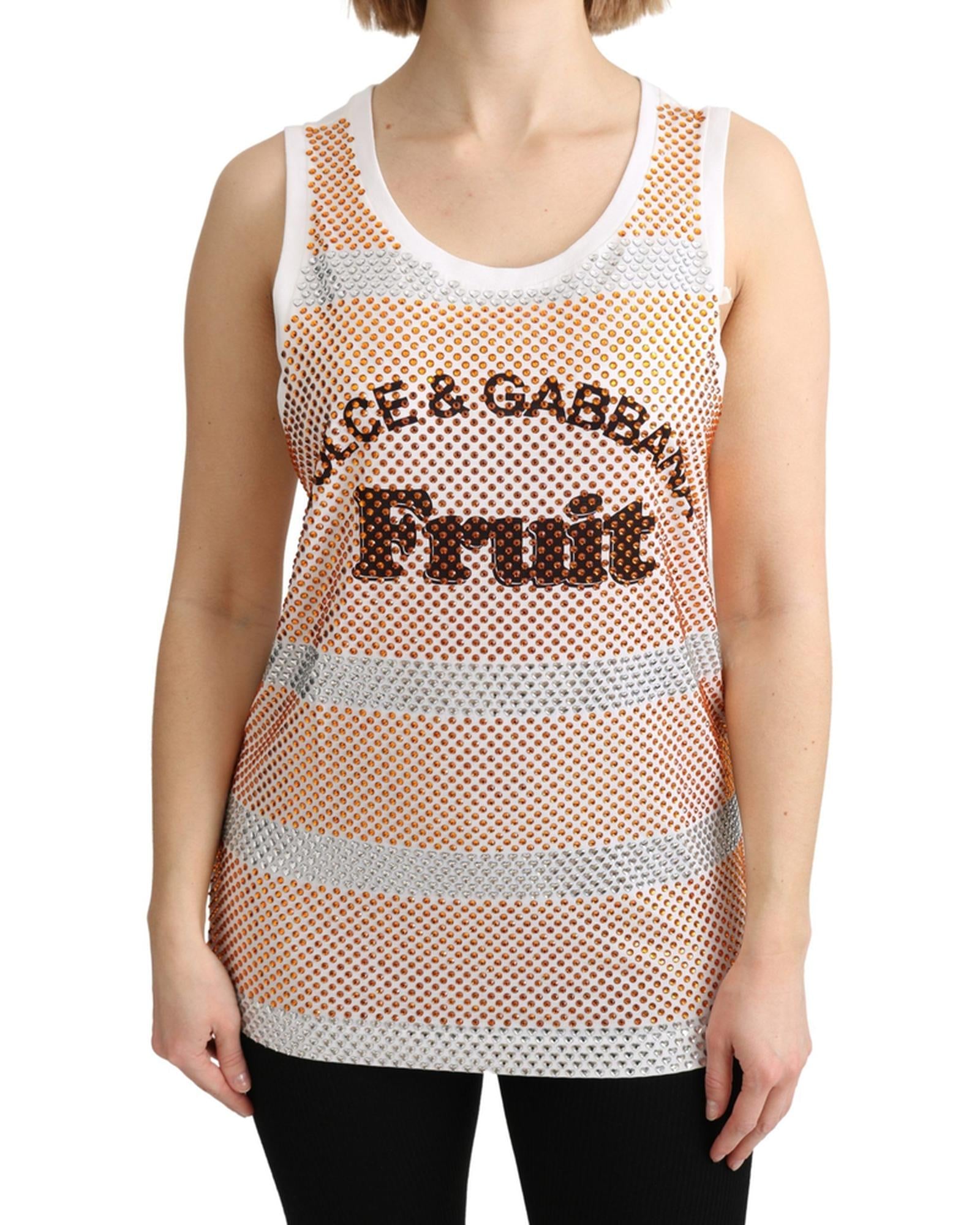 Dolce & Gabbana Gorgeous Crystal Embellished Sleeveless Tank Top3