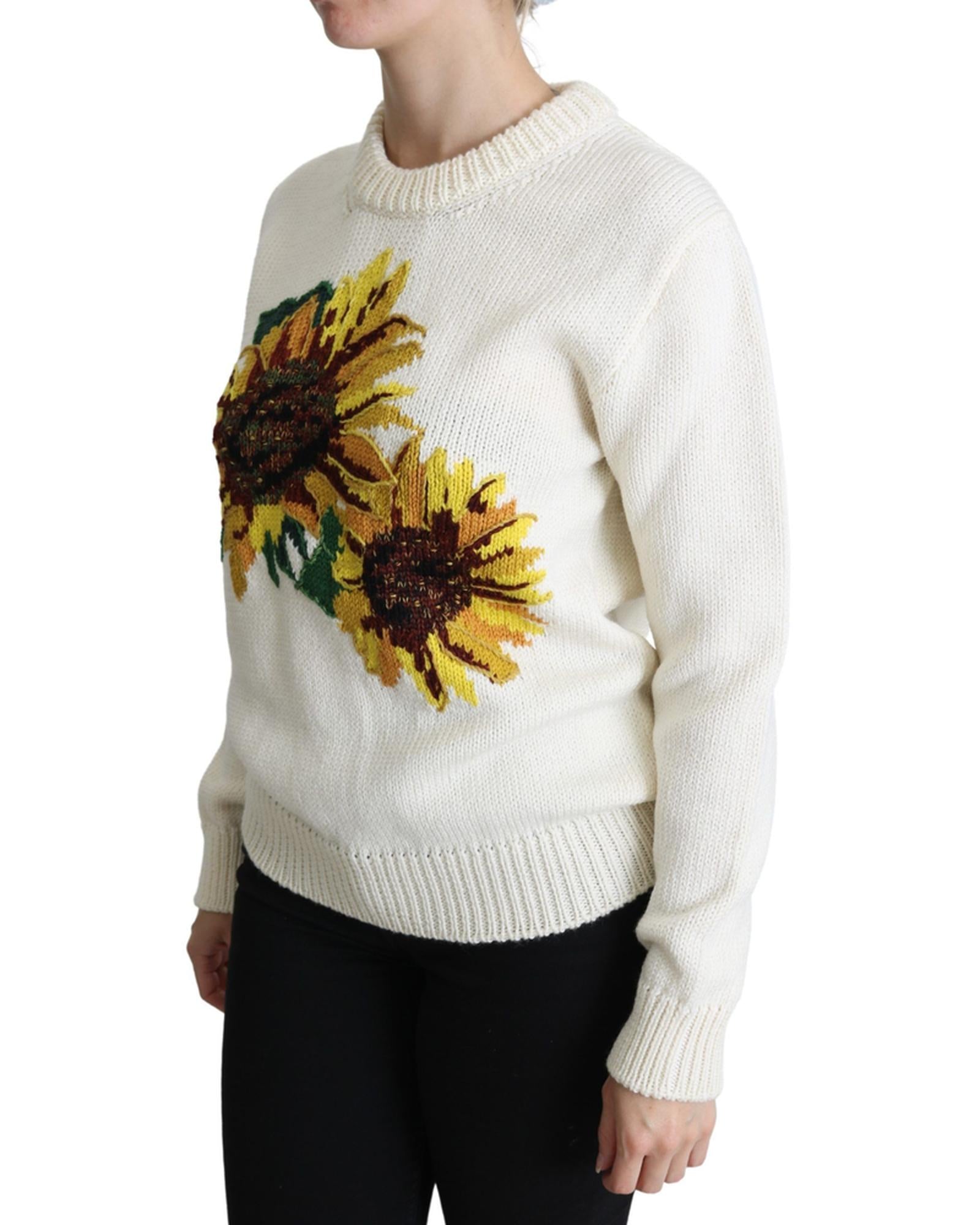 Dolce & Gabbana  Sunflower Knit Sweater