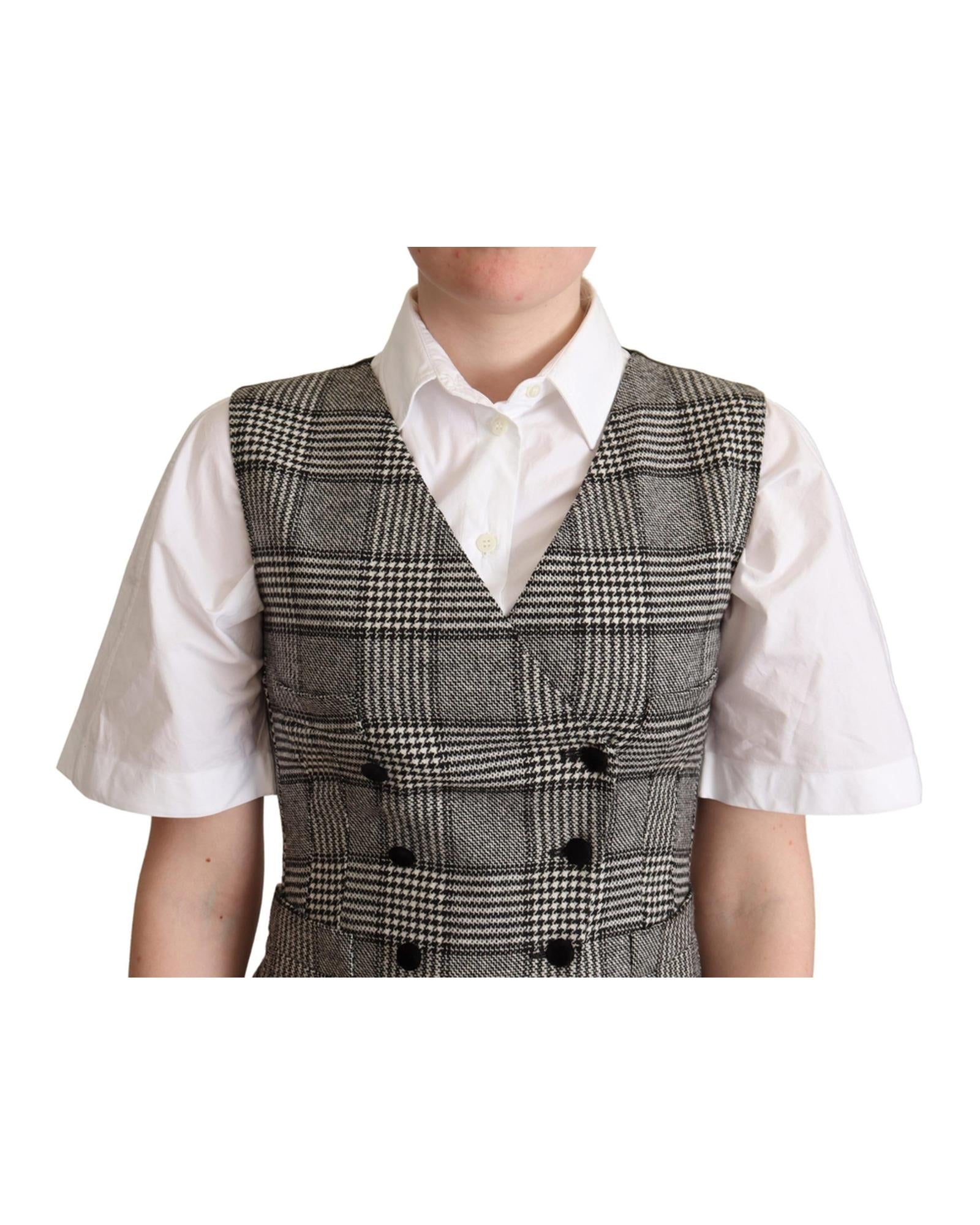 Dolce & Gabbana  Women's Plaid Double-Breasted Vest