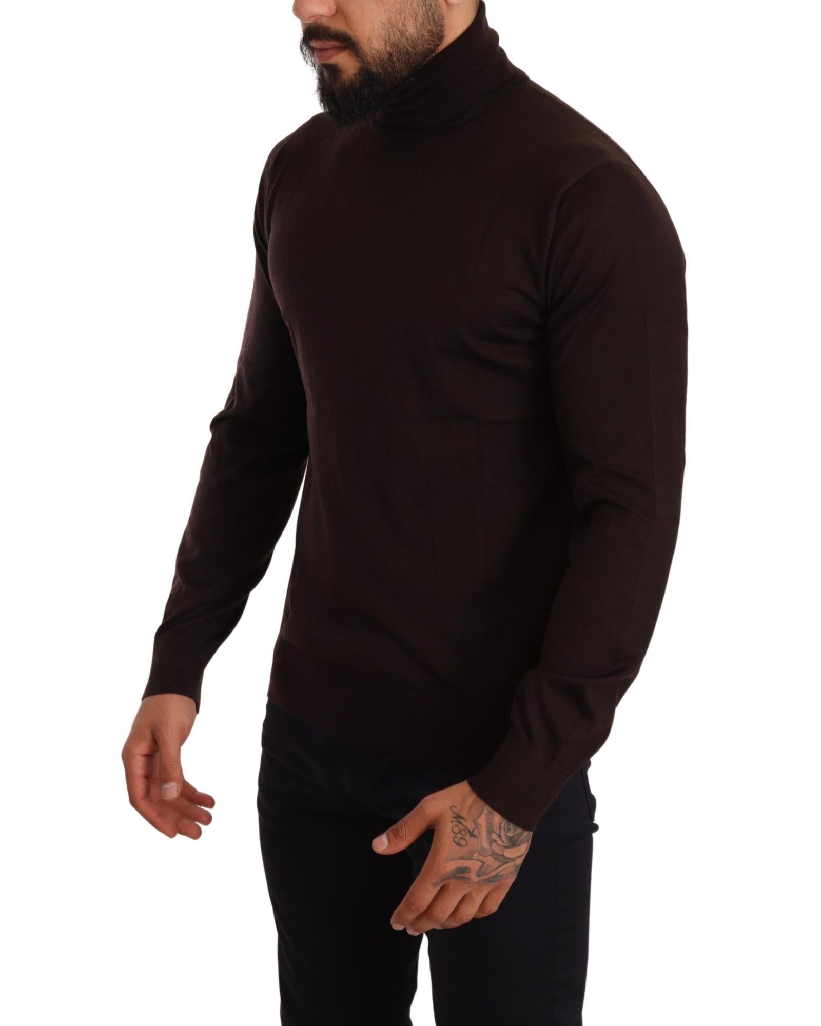 Dolce & Gabbana Ribbed Cashmere Turtleneck Sweater