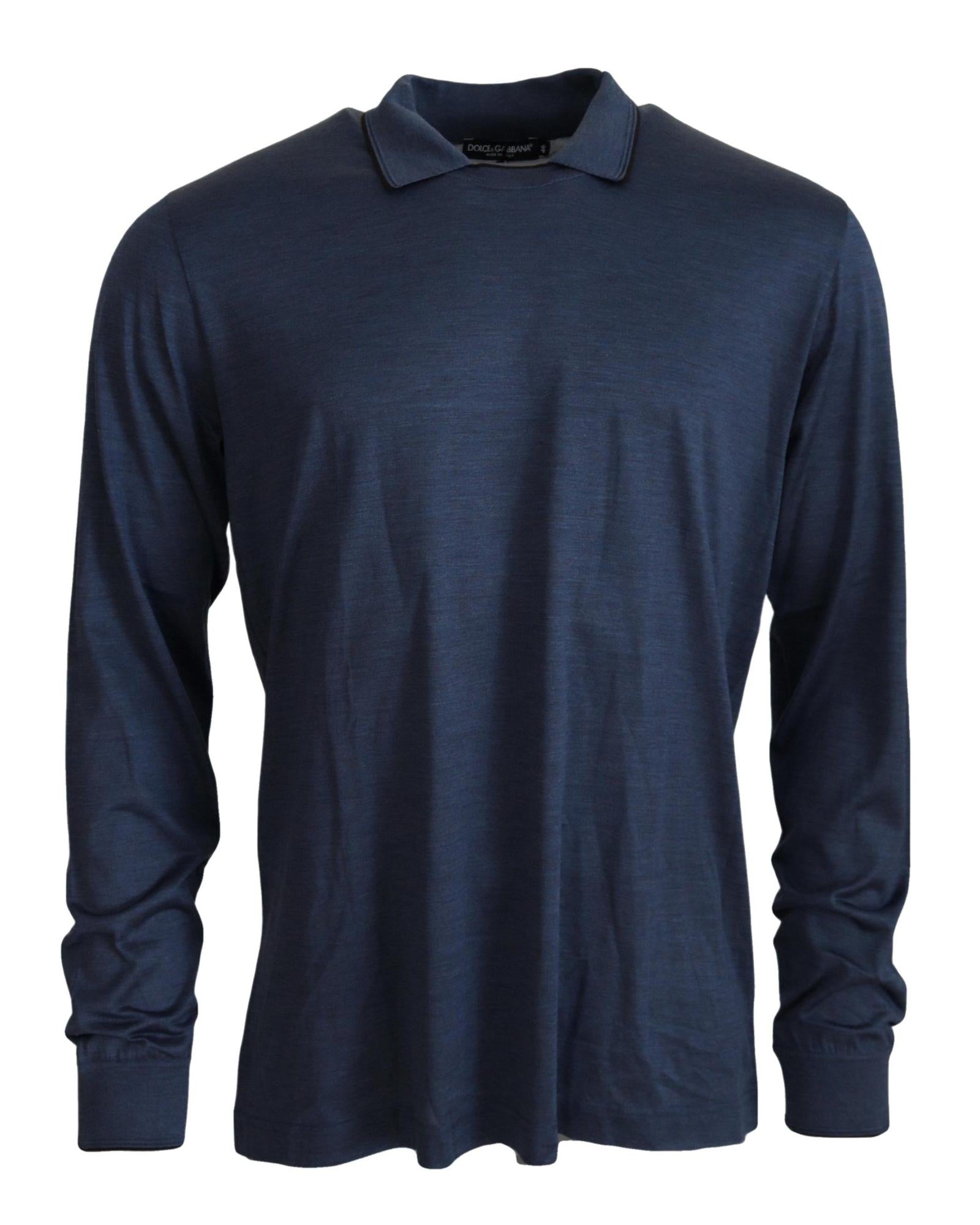 Dolce & Gabbana Silk Polo Sweater1