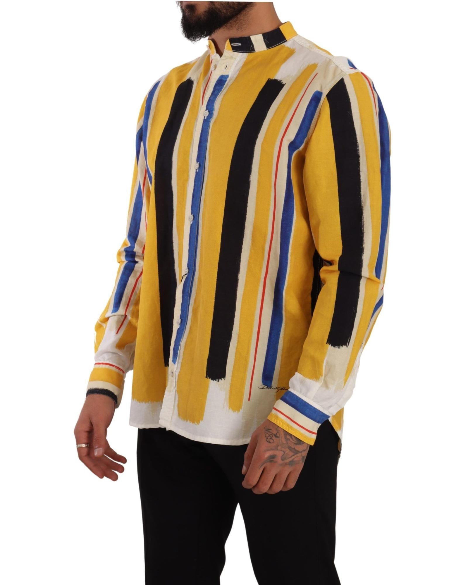 Dolce & Gabbana  Men's Striped Cotton Shirt