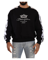 Dolce & Gabbana Cotton Crewneck Crown 1984 Stars Pullover1