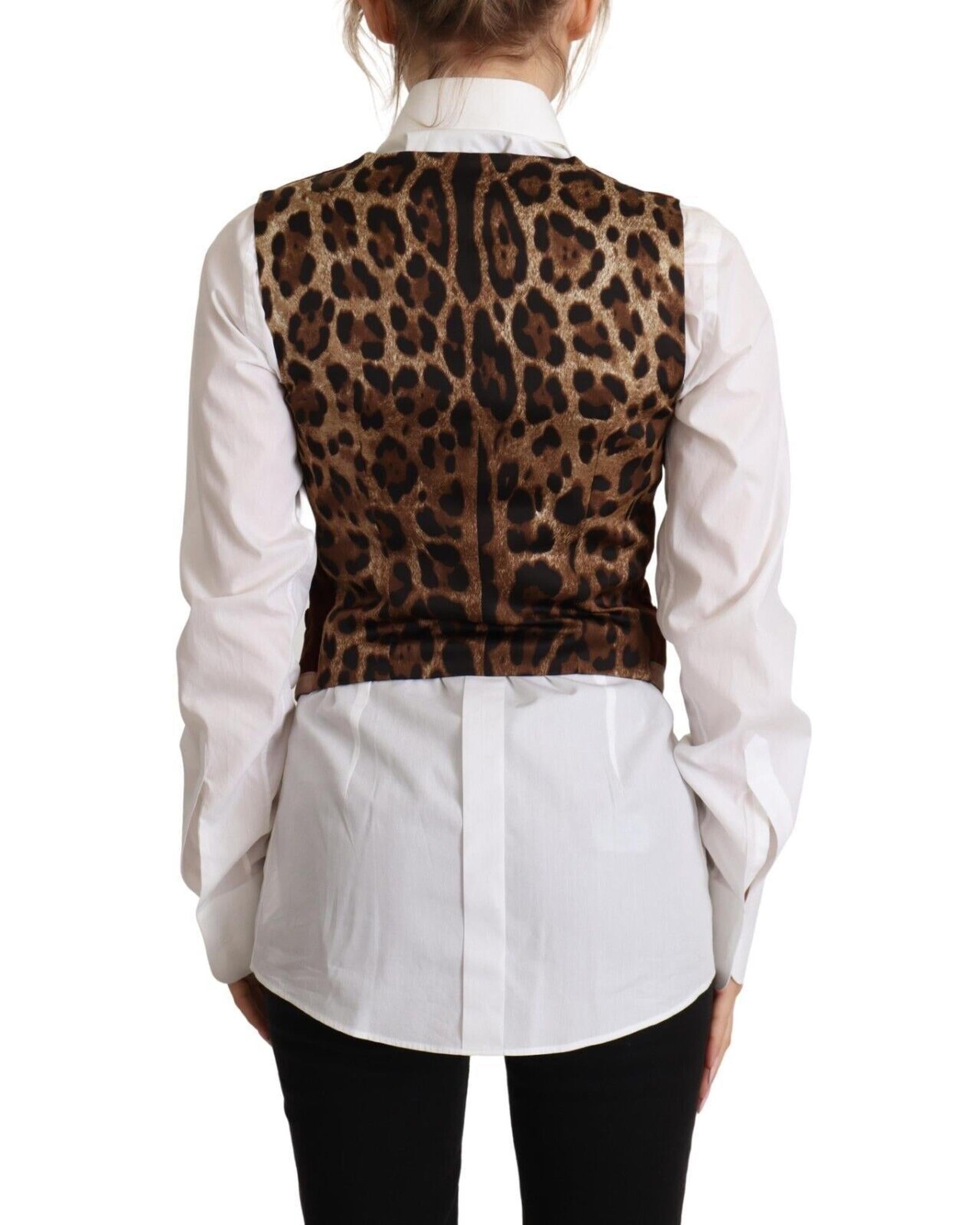 Dolce & Gabbana  Women's Brown Velvet Vest