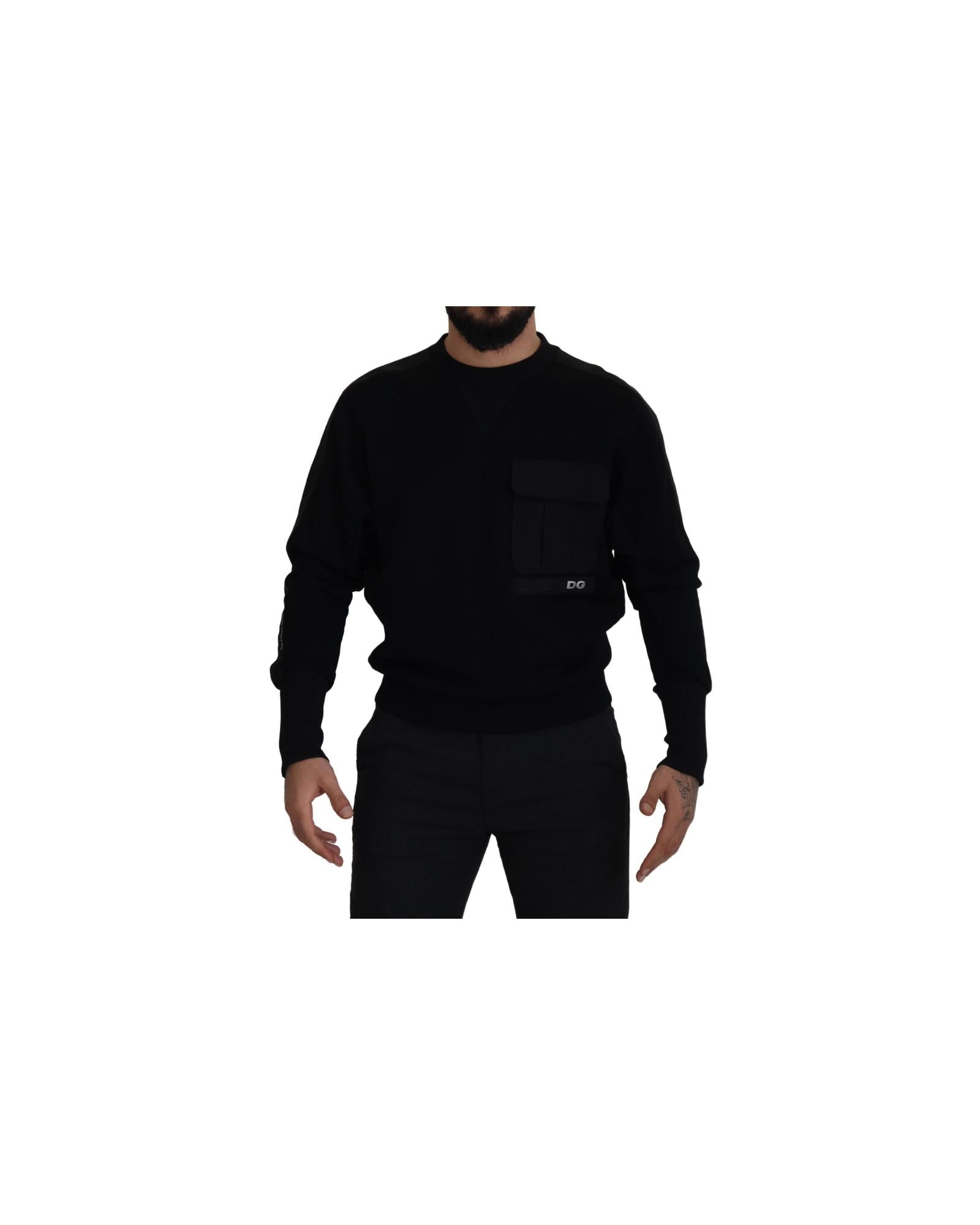 Dolce & Gabbana  DG Patch Pocket Sweater Black TSH7889