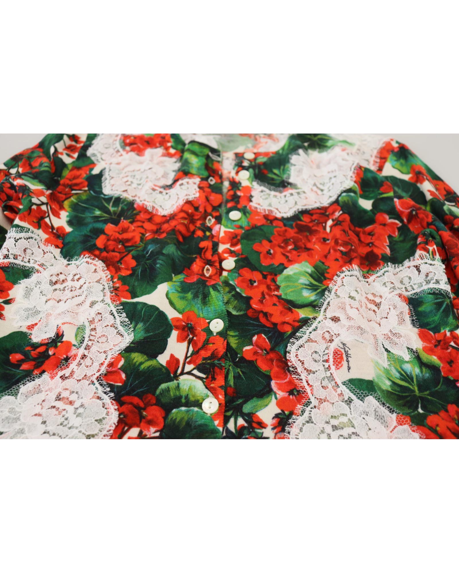 Dolce & Gabbana  Geranium Print Cardigan