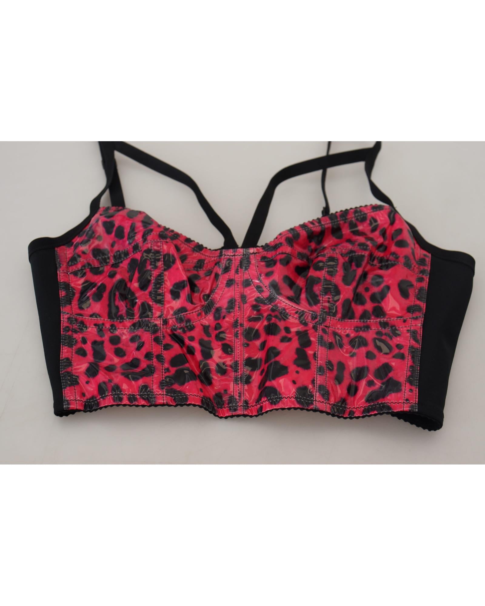 Dolce & Gabbana  Leopard Print Bustier Top