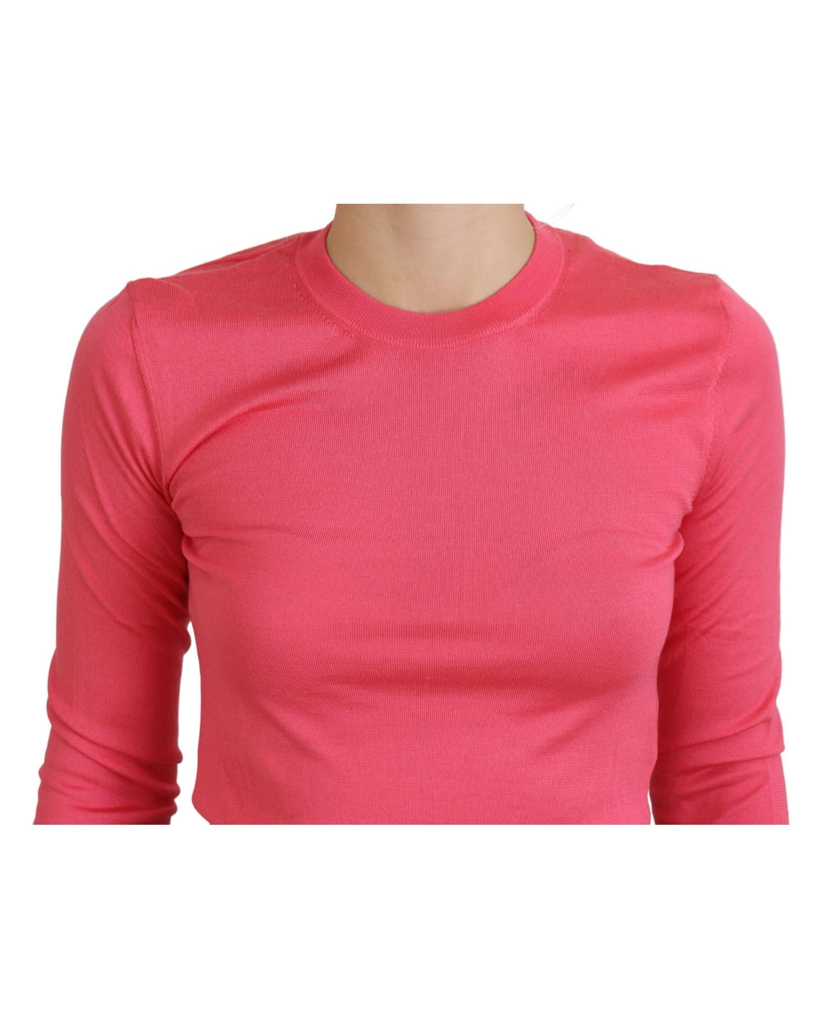 Dolce & Gabbana  Women's Pink Cropped Sweater