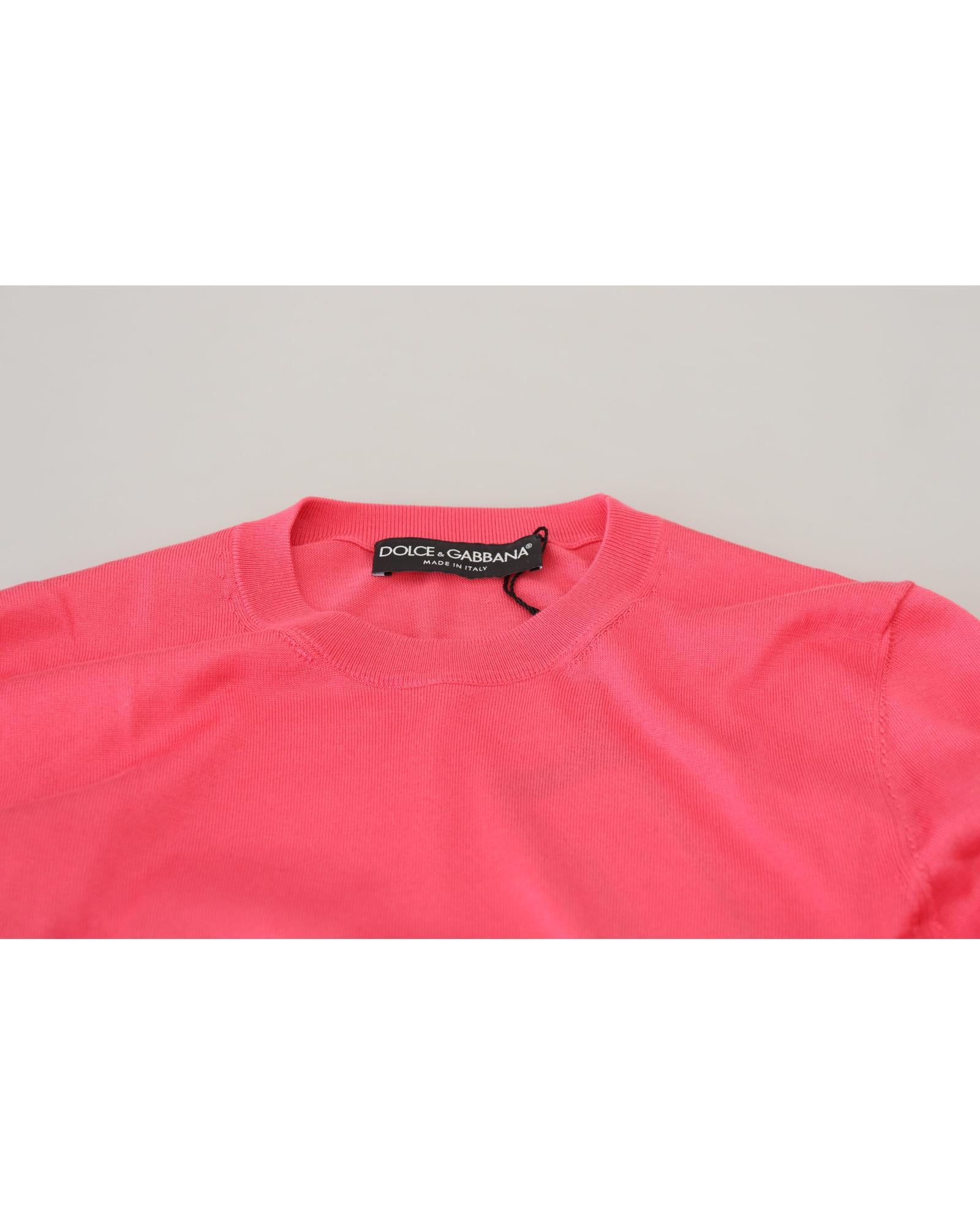 Dolce & Gabbana  Women's Pink Cropped Sweater